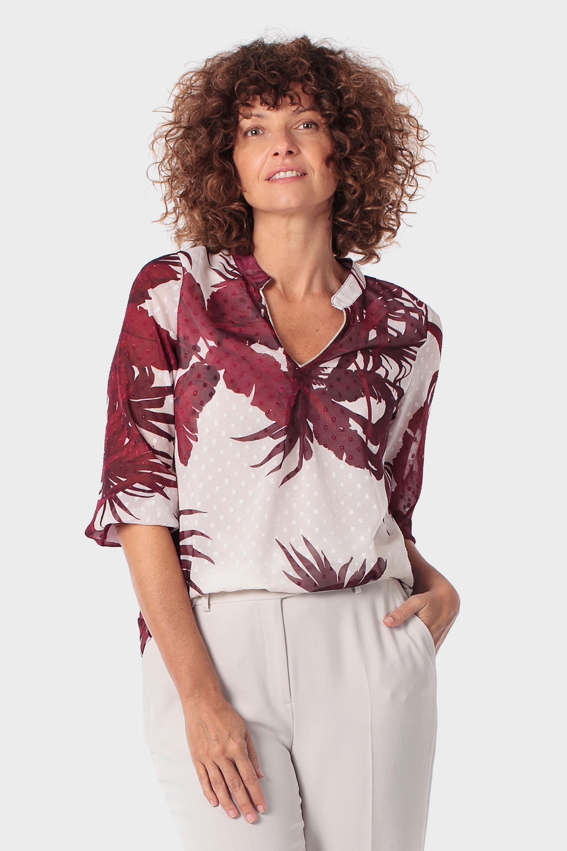 Red Printed Plumets T-Shirt, 3701_103, medium