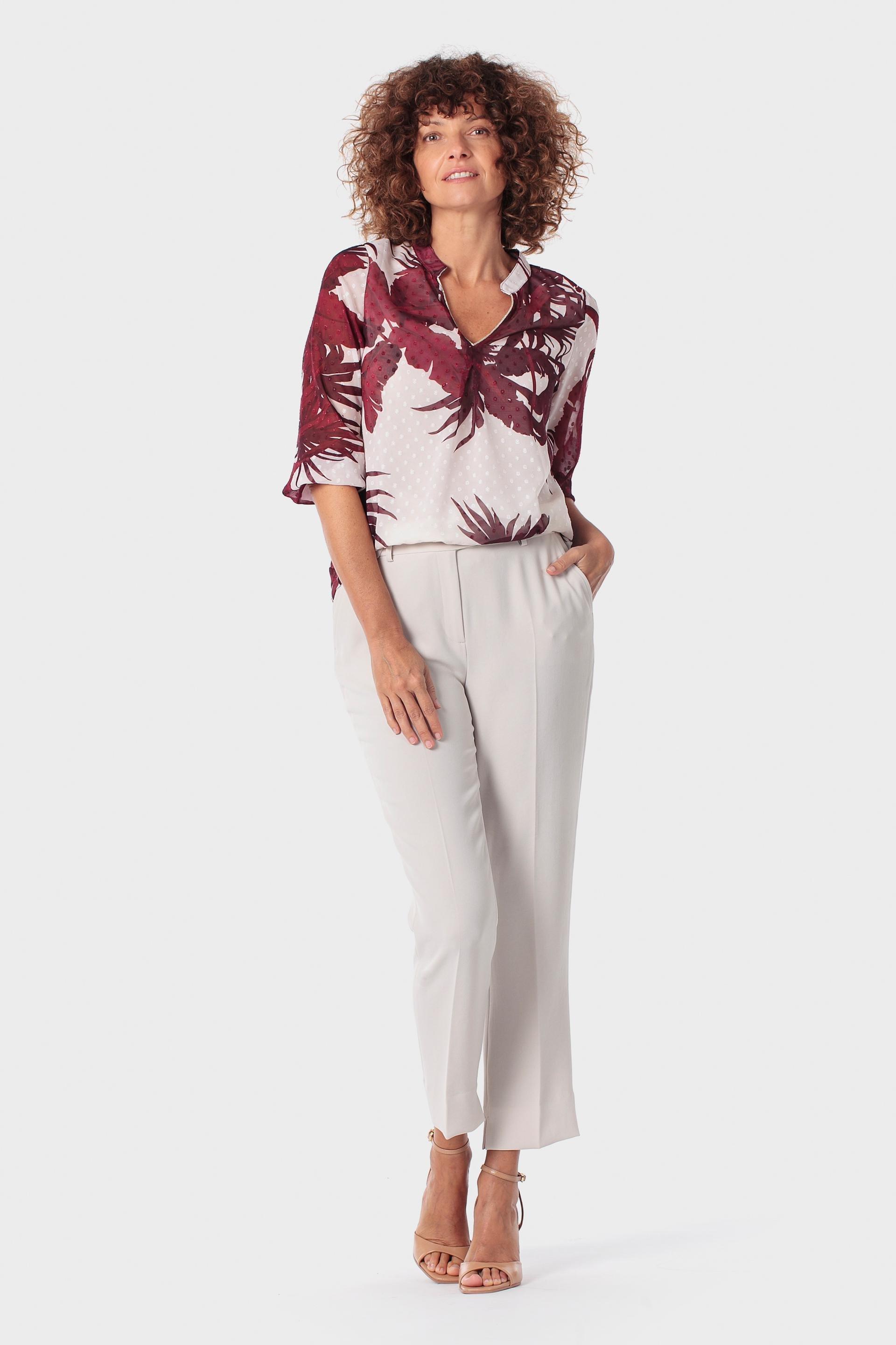 Red Printed Plumets T-Shirt, Red, medium