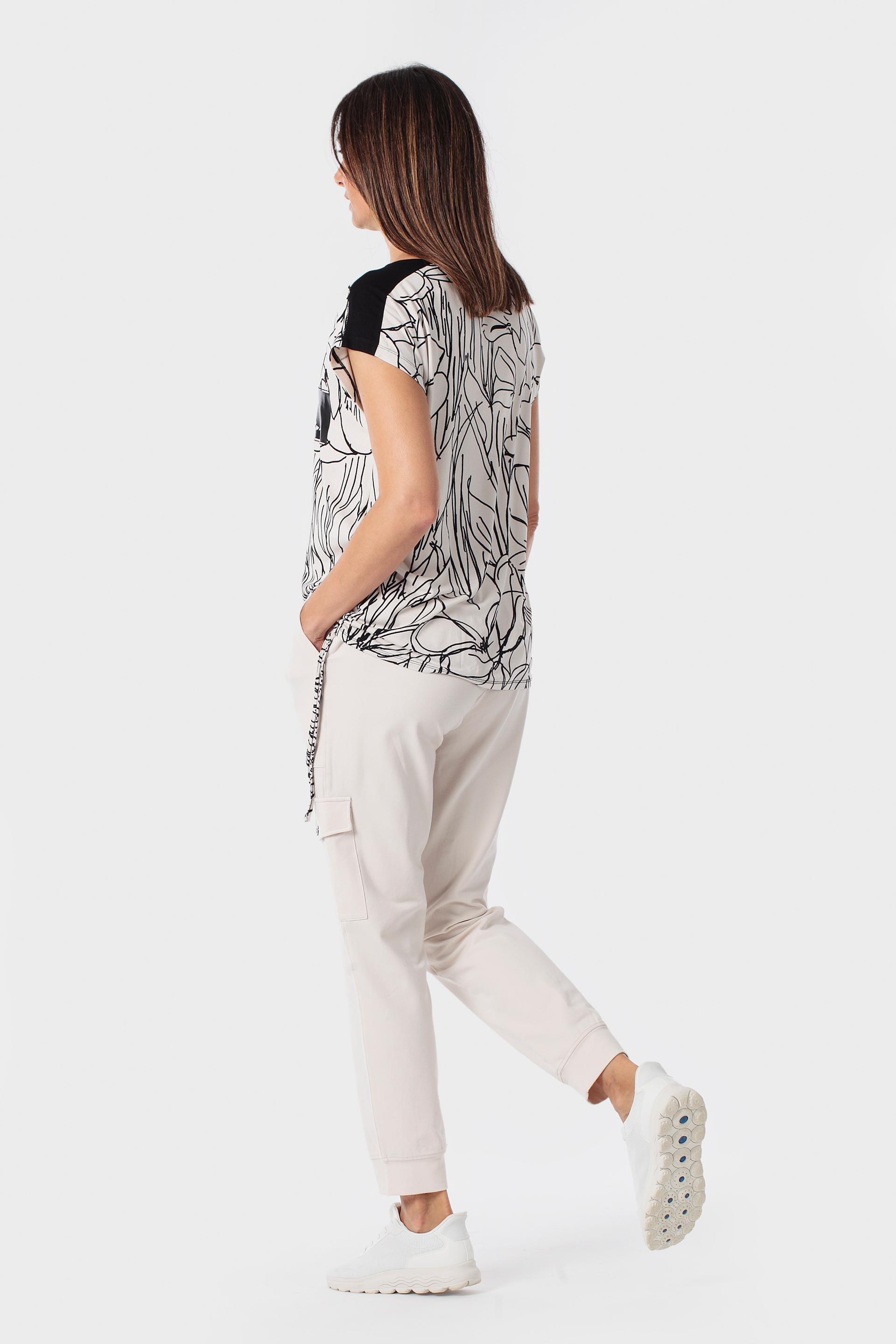 تيشيرت مطبع مزين بأحجار كريمي, Beige, large image number 3