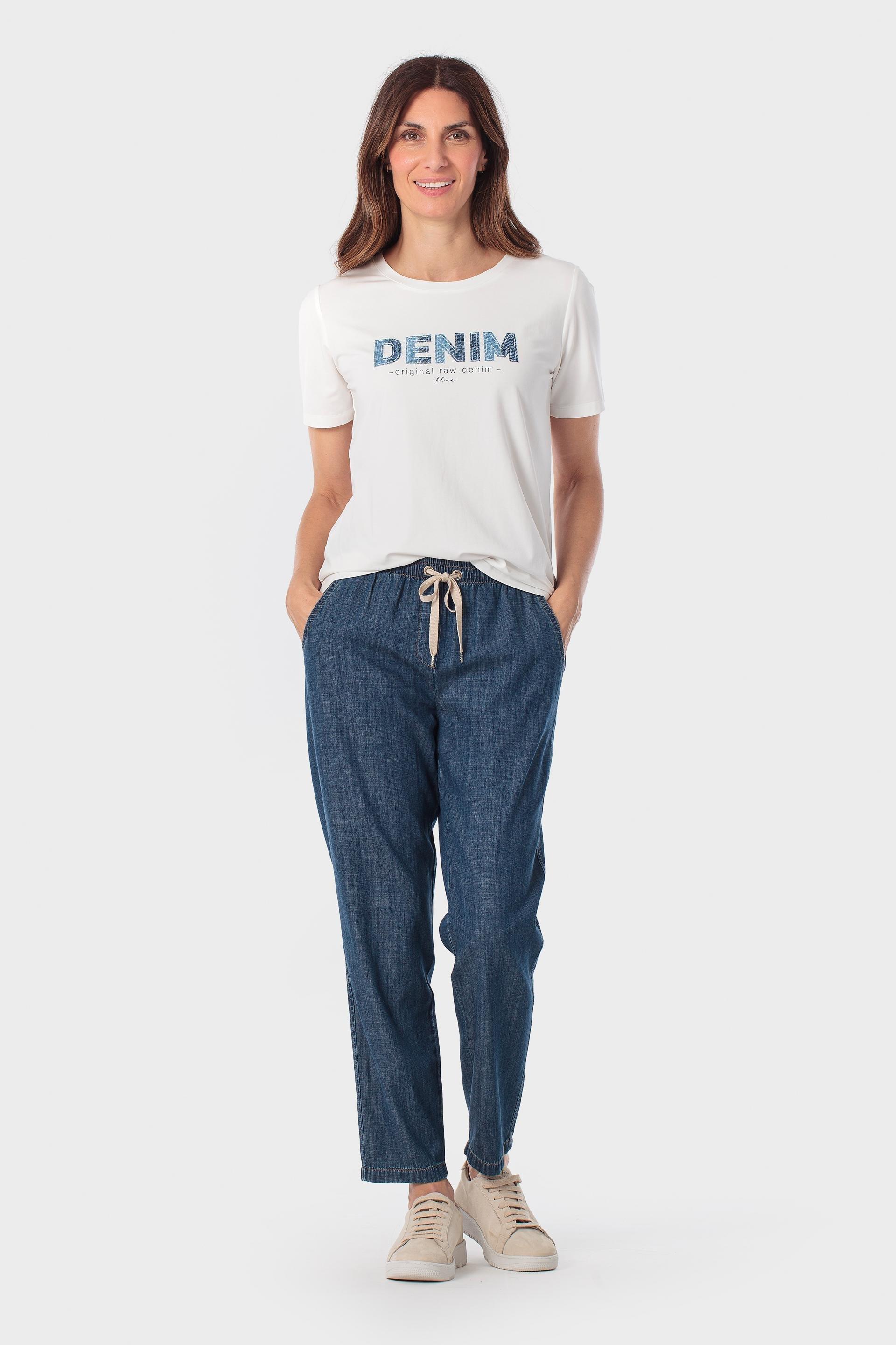 White Printed T-Shirt, Beige Talc, medium