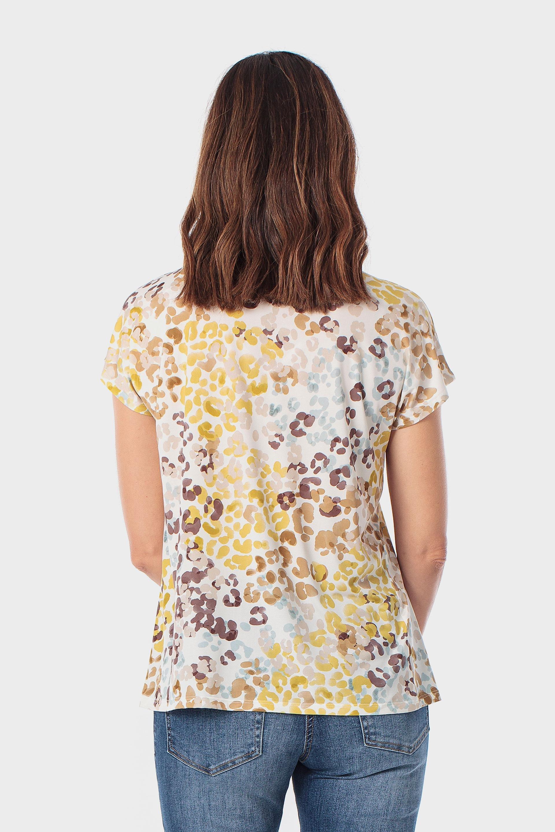 تيشيرت متعدد الألوان بنقشة حيوانية, Beige, large image number 2