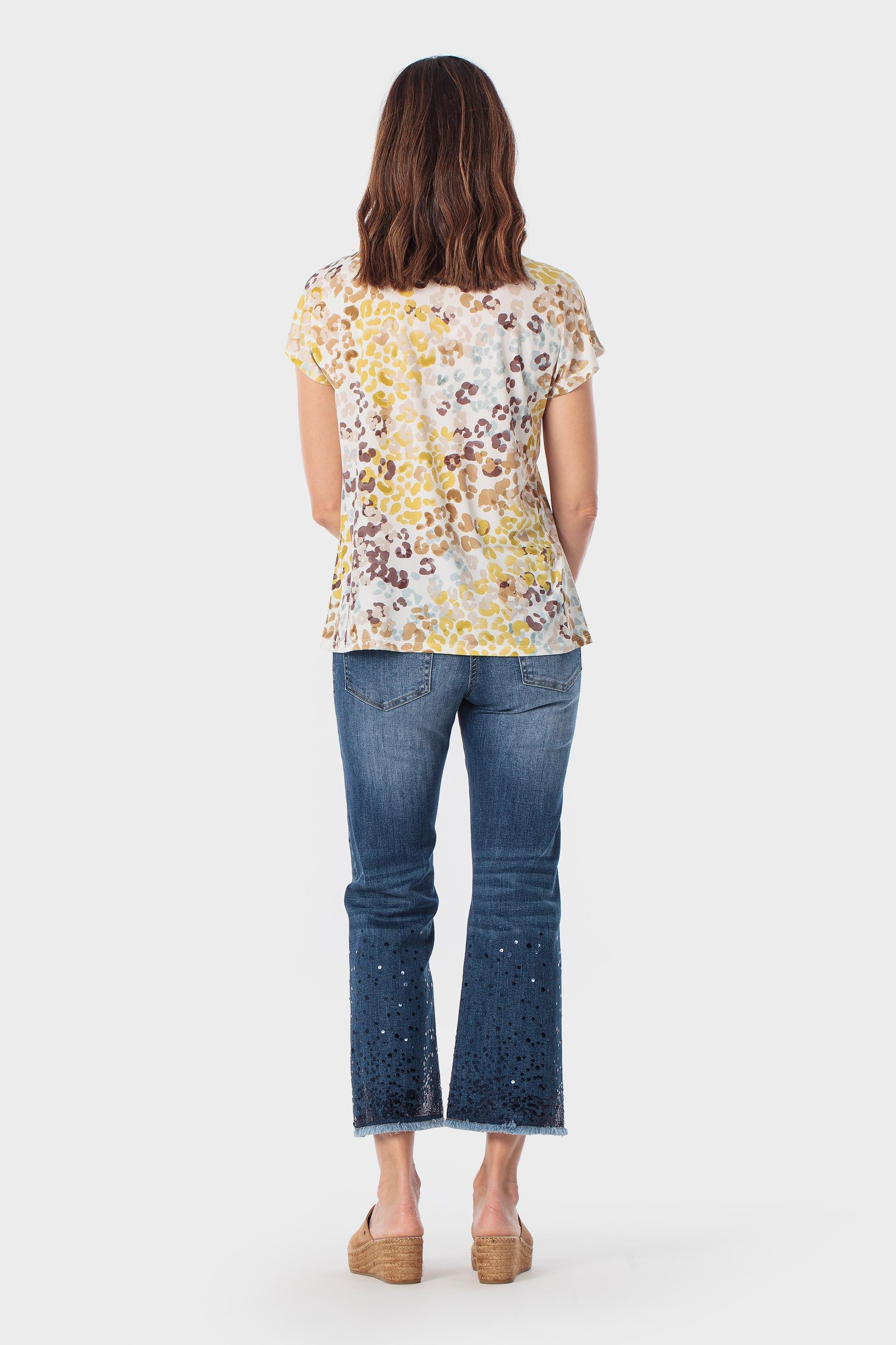 تيشيرت متعدد الألوان بنقشة حيوانية, Beige, large image number 3