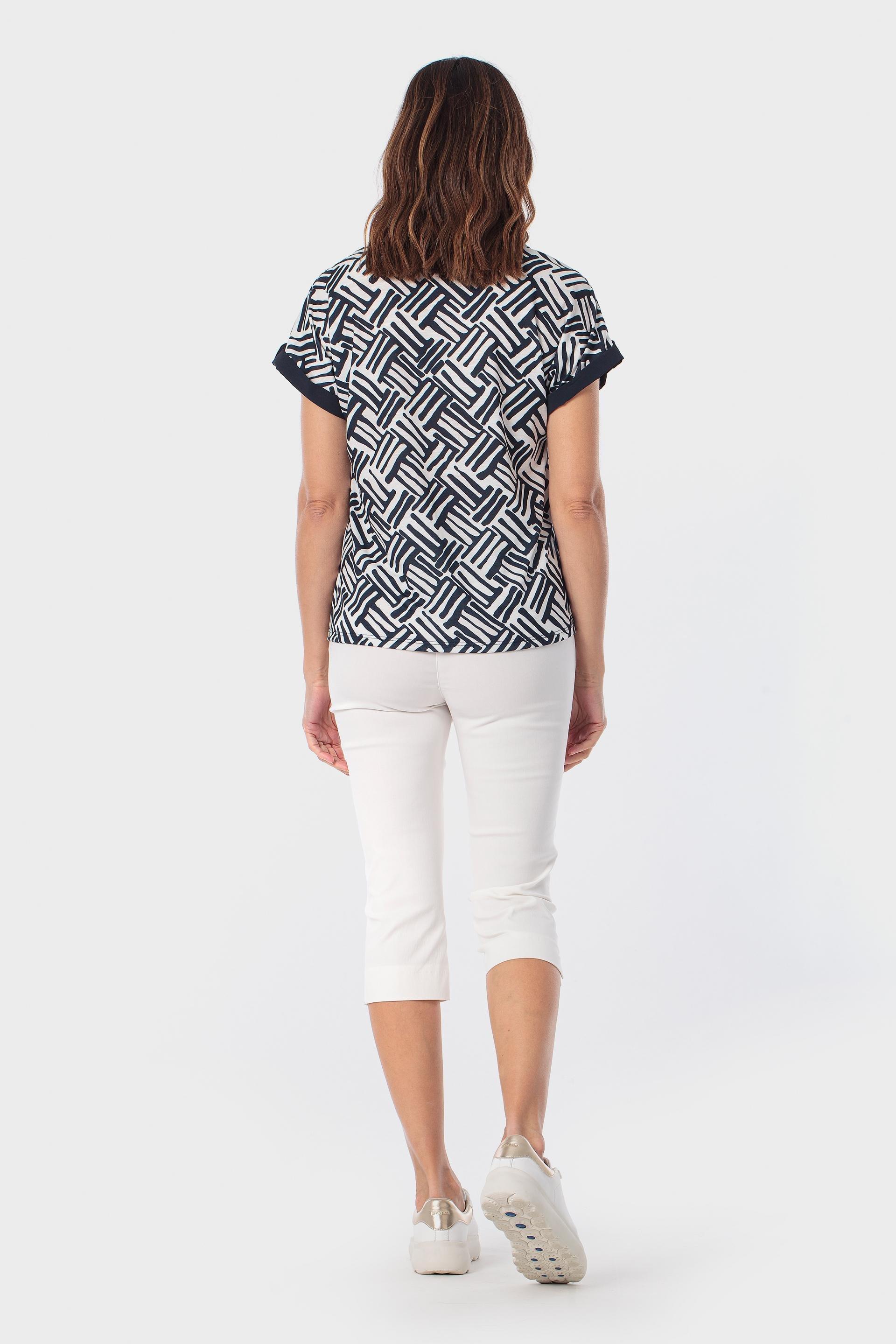 تيشيرت أسود بطبعة, Blue Navy, large image number 3