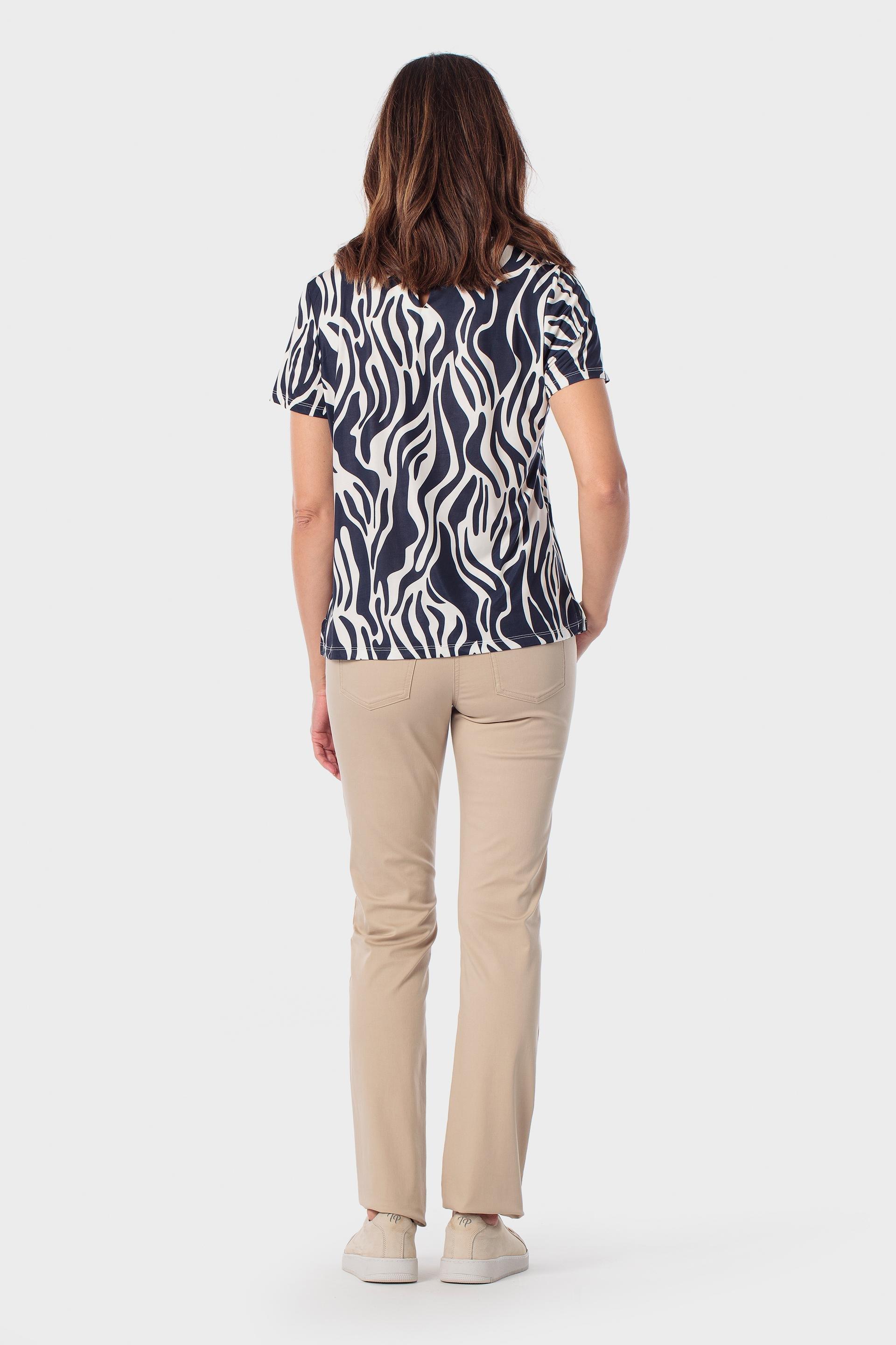 Black Printed T-Shirt, 3701_104, large image number 3