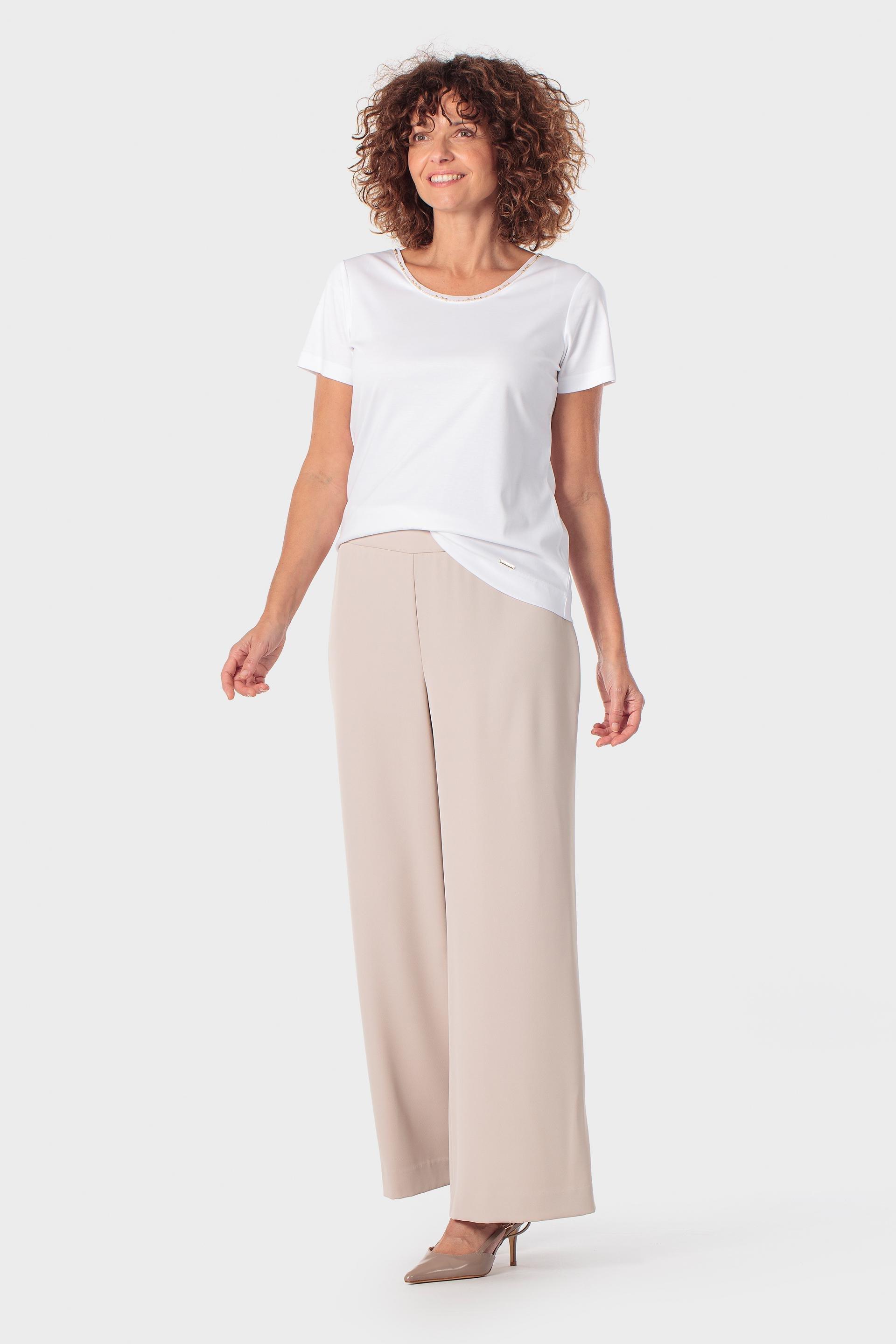 تيشيرت أبيض بسلسلة, Beige Talc, medium