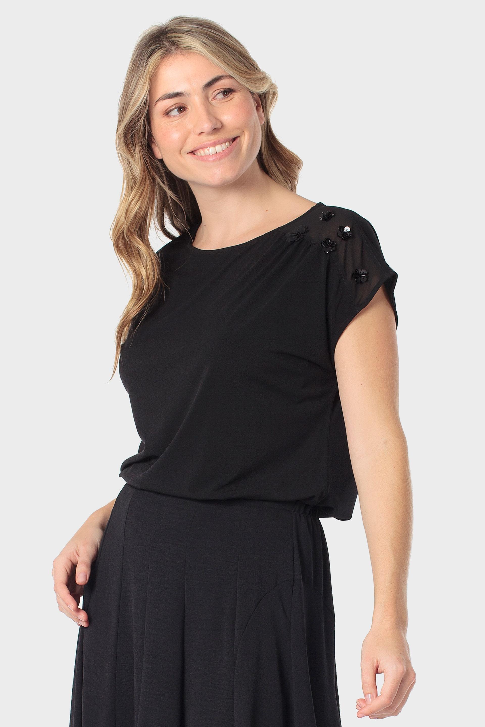 تيشيرت أسود فانتازيا, Black, medium