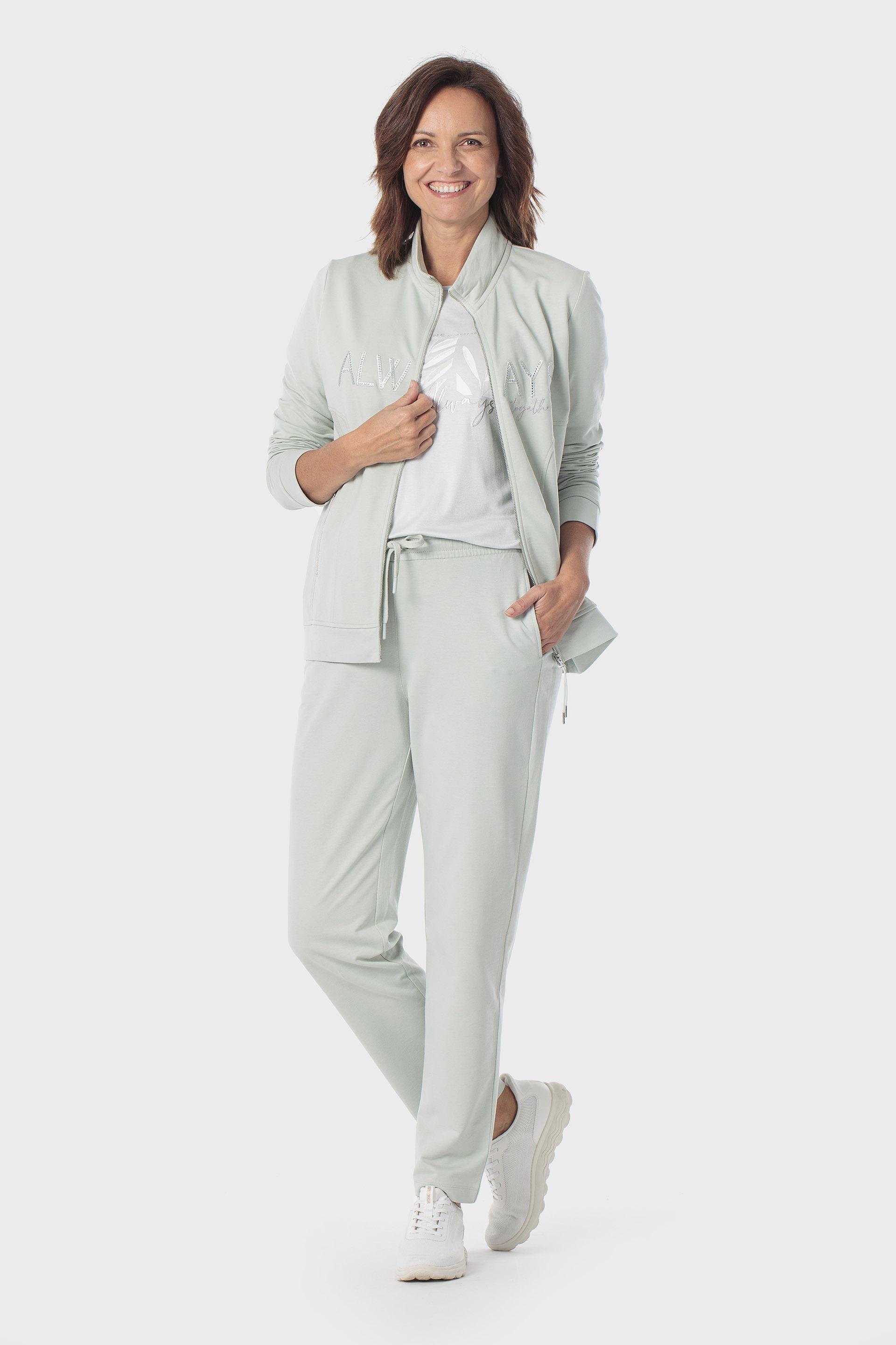 Embroidered Funnel-Neck Sports Jacket, 3701_318, medium