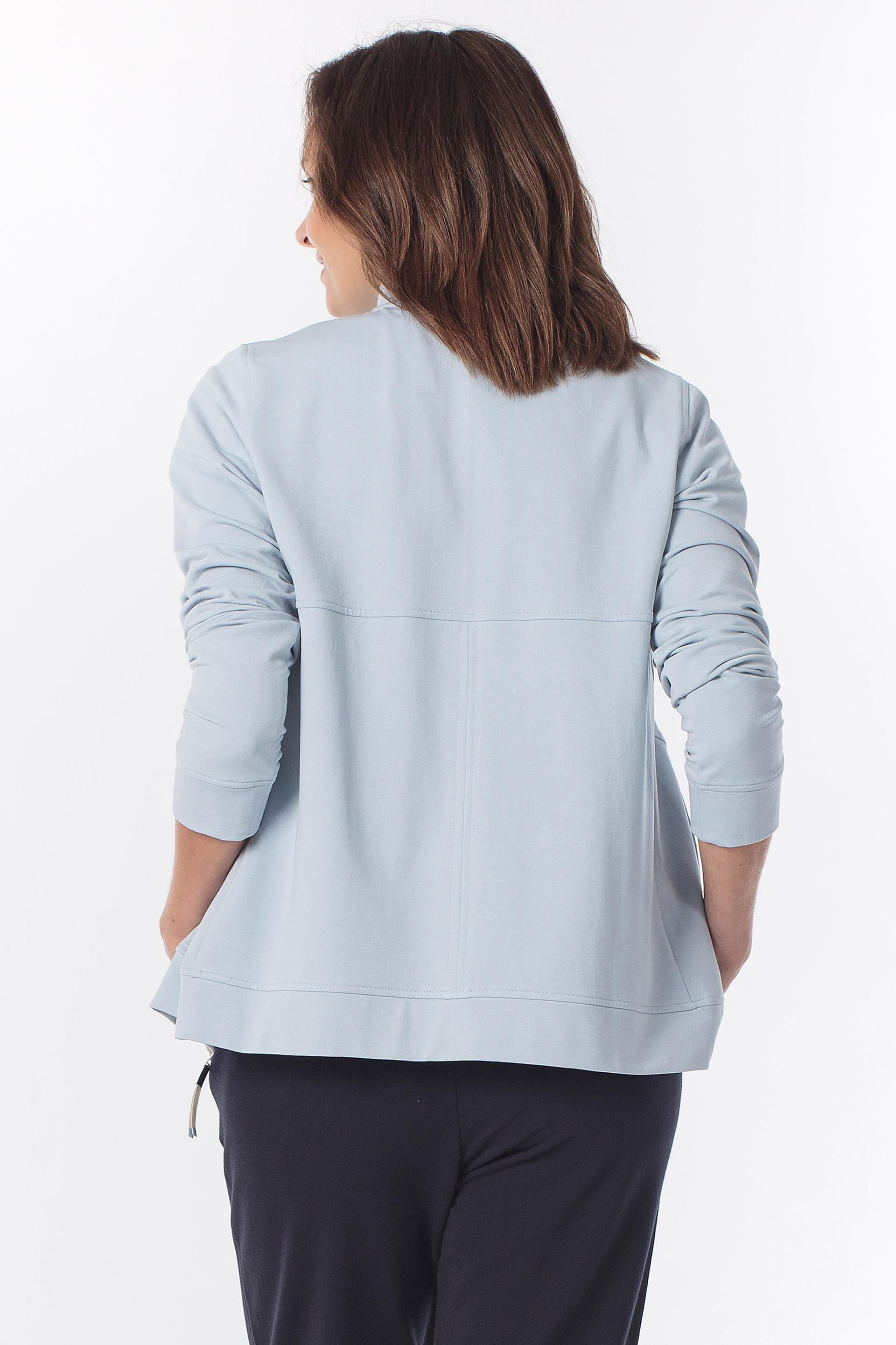 Blue Embroidered Sports Jacket, 3701_272, large image number 2