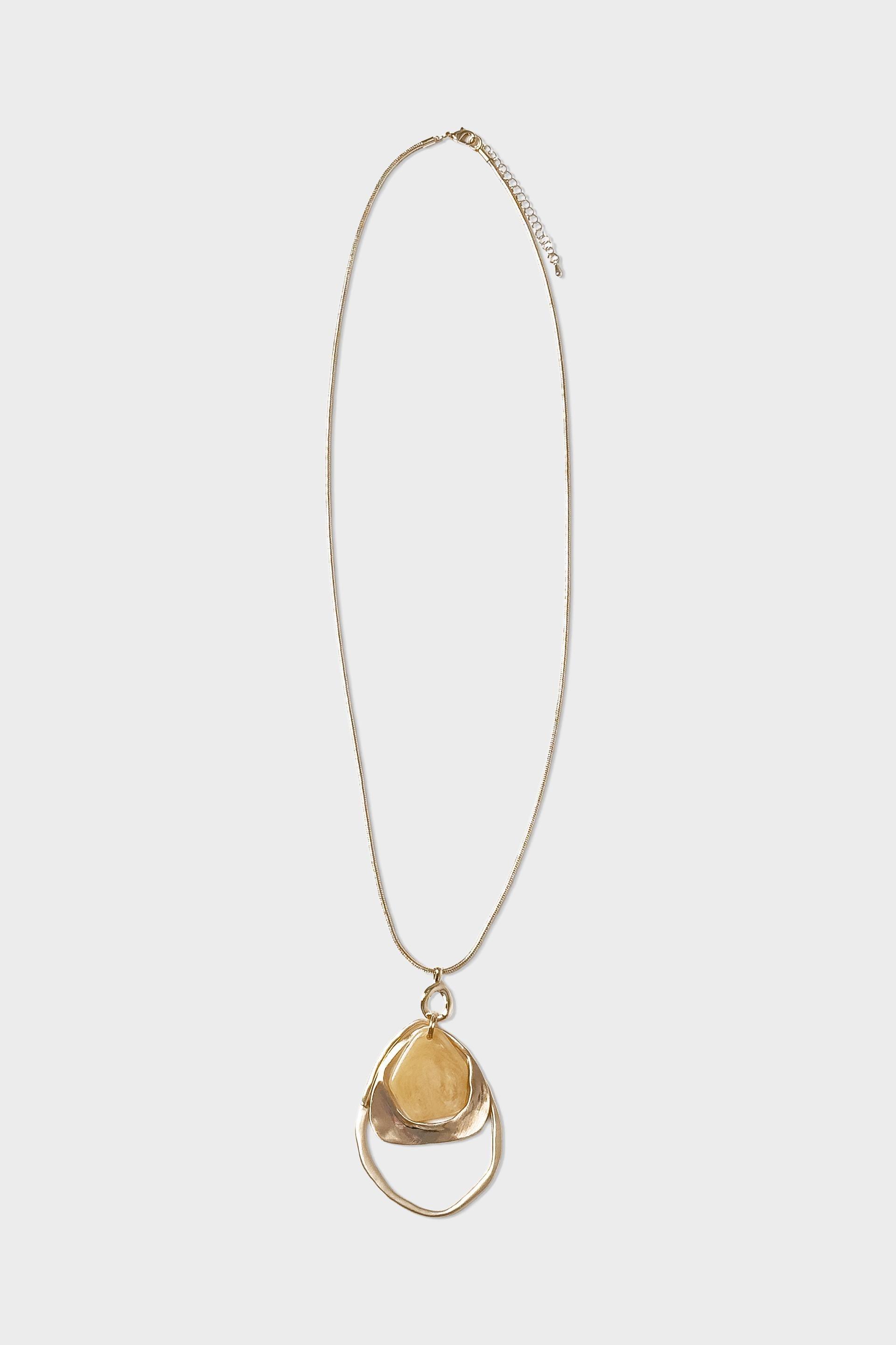 Long Necklace, Metal Golden, medium