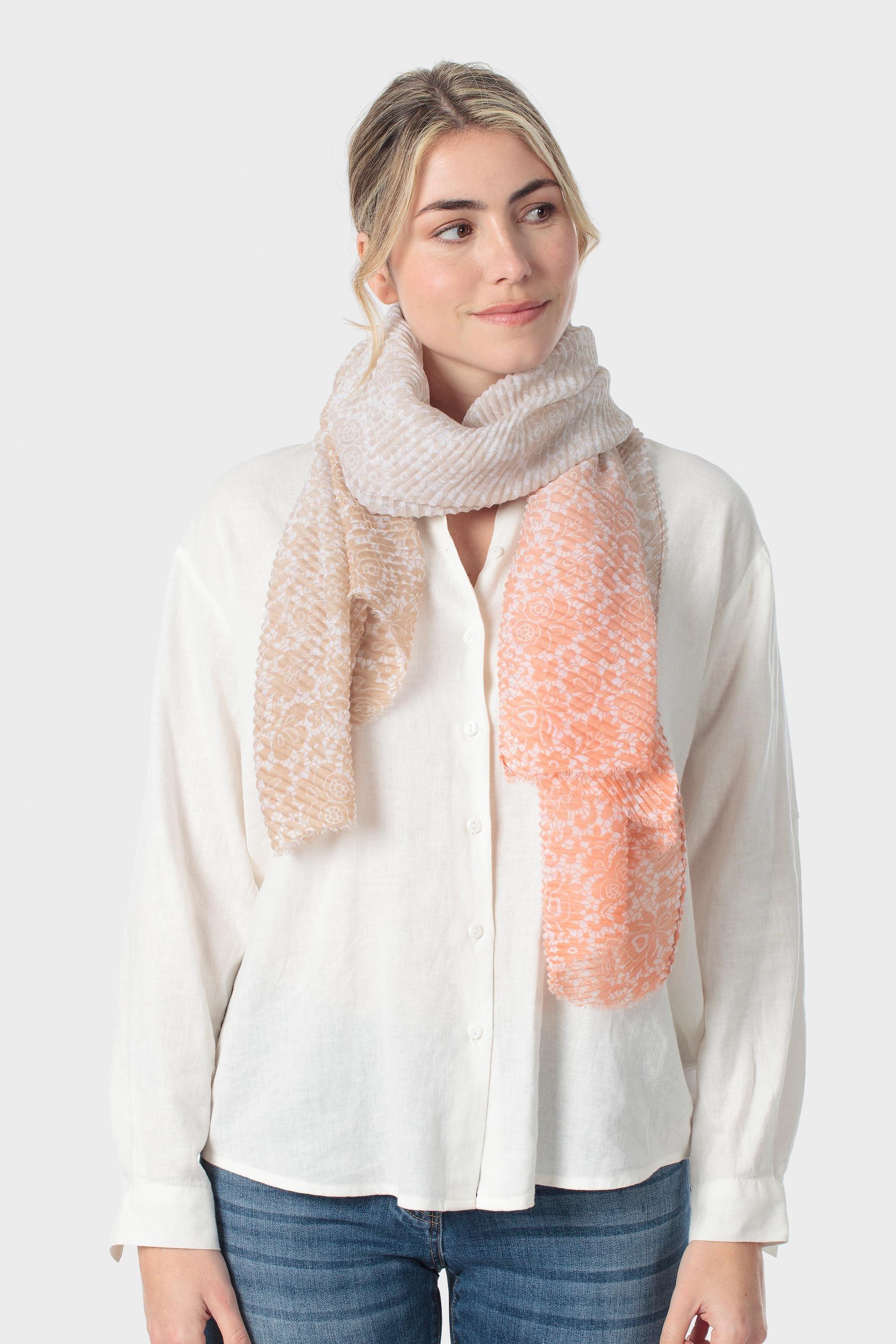 Multicolour Scarf, Beige, medium