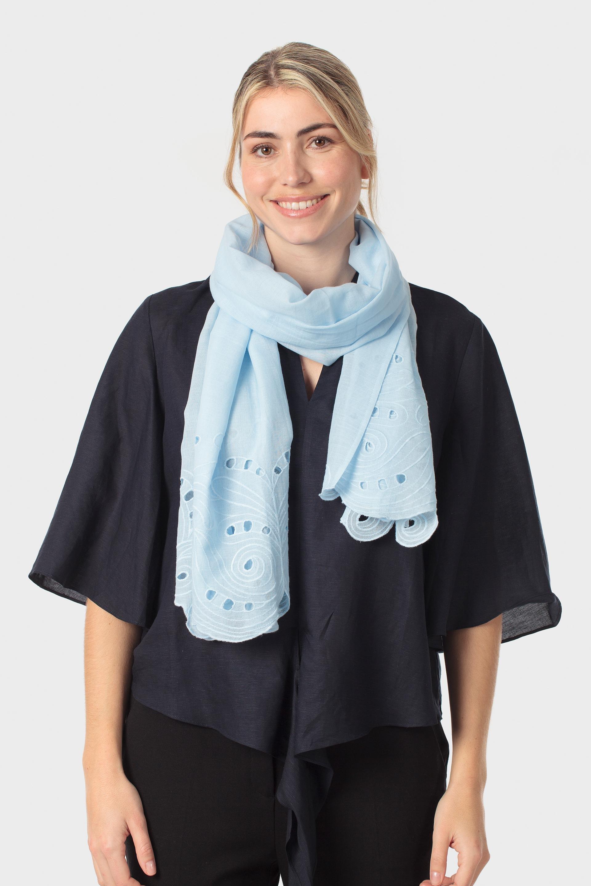 Blue Scarf, 3701_272, medium