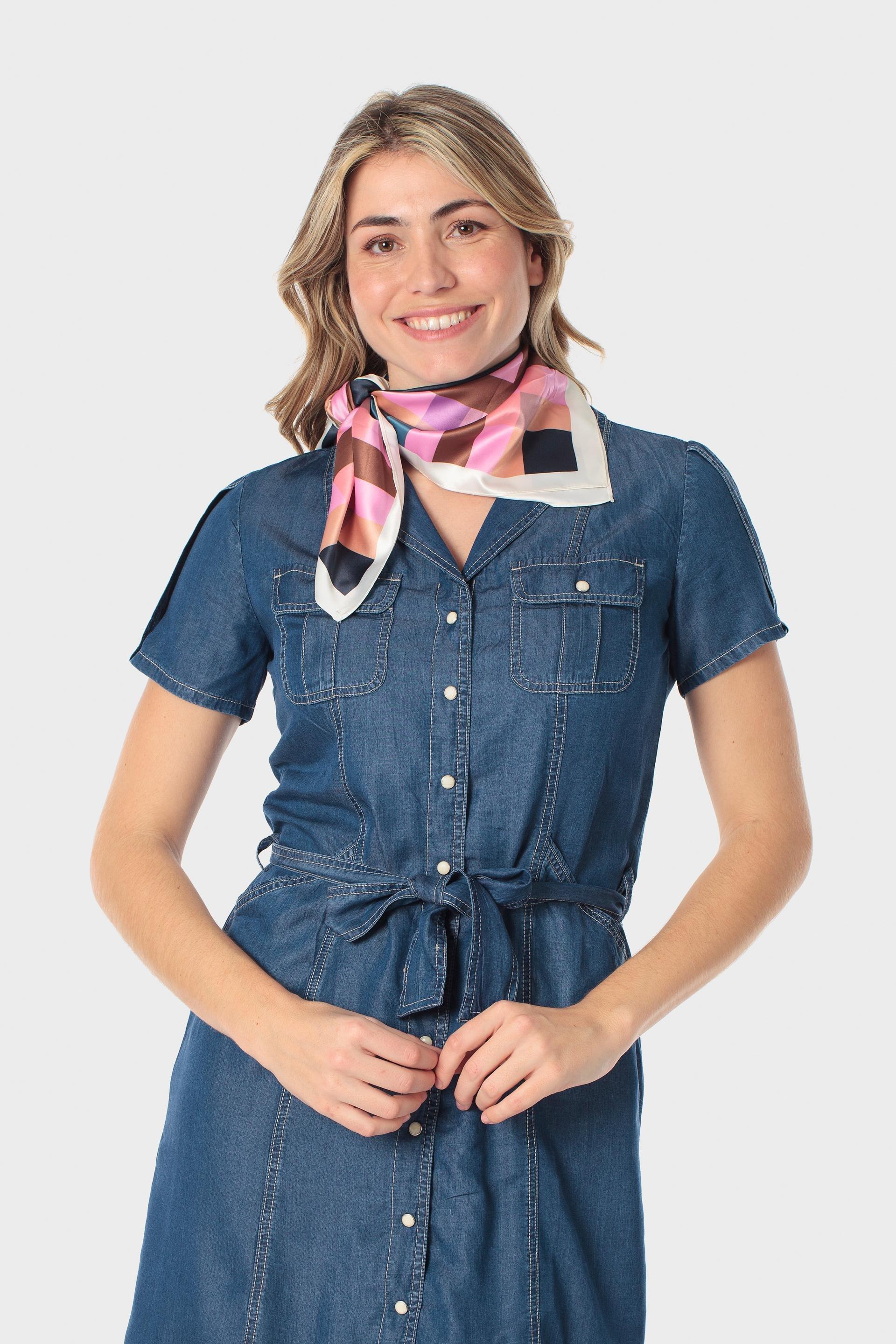 Multicolour Kerchief, Blue Ocean, medium