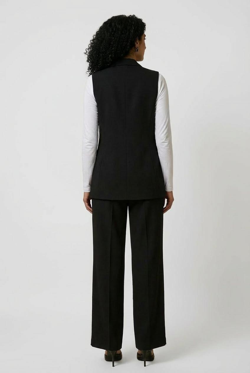 Black Long Waistcoat, 3701_120, medium