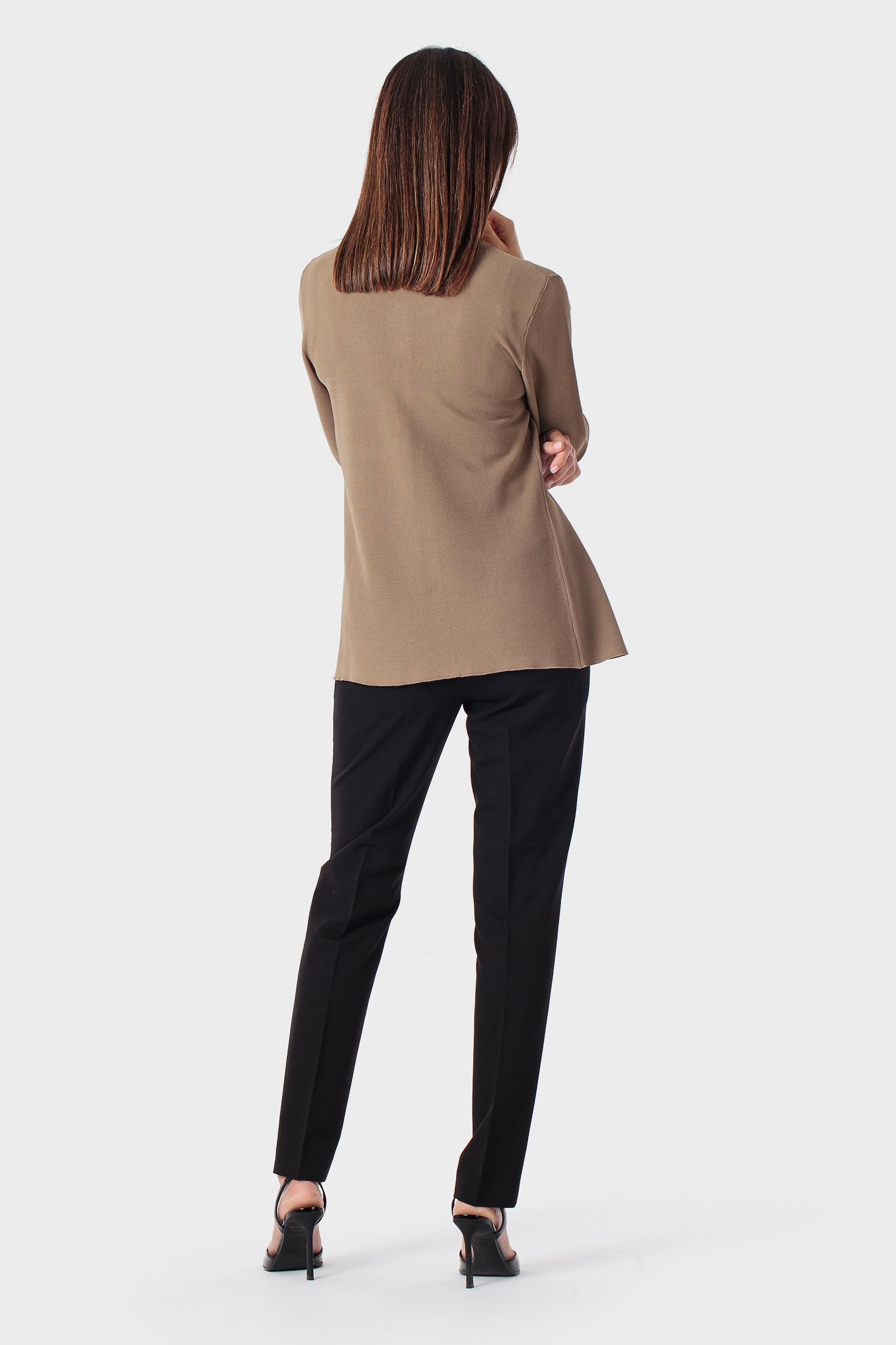 Brown Cardigan With Gemstones, Green Khaki, large image number 3