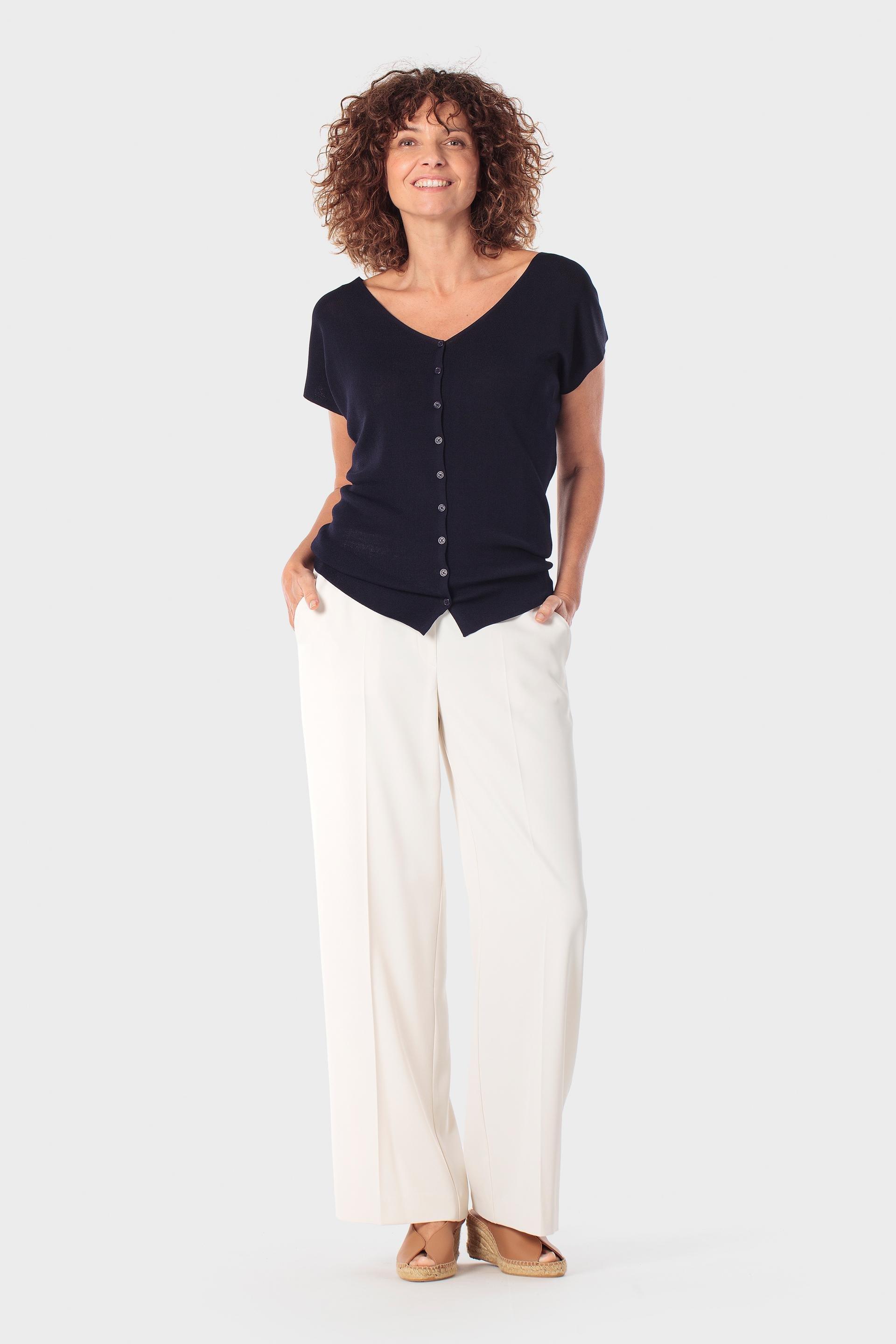 V-Neck Short-Sleeve Jacket, 3701_104, large image number 1