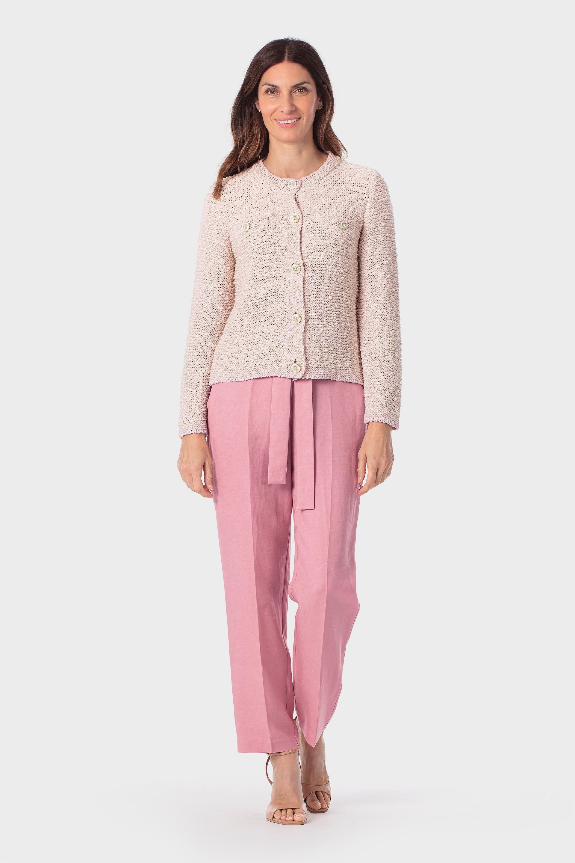 سترة وردية بتصميم زخرفي, Pink, large image number 1