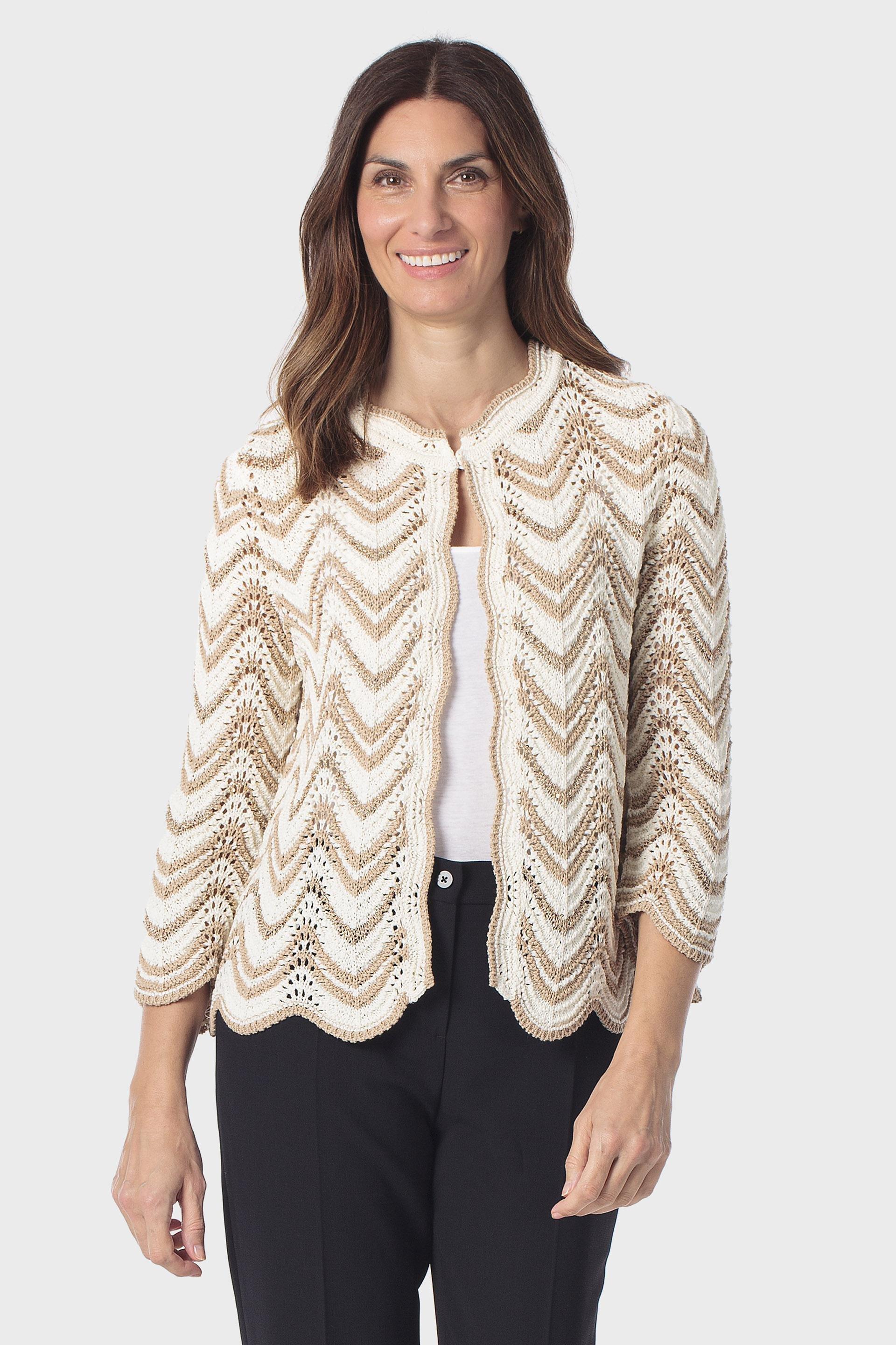 Beige Sequins Jacket, 3701_144, large image number 0