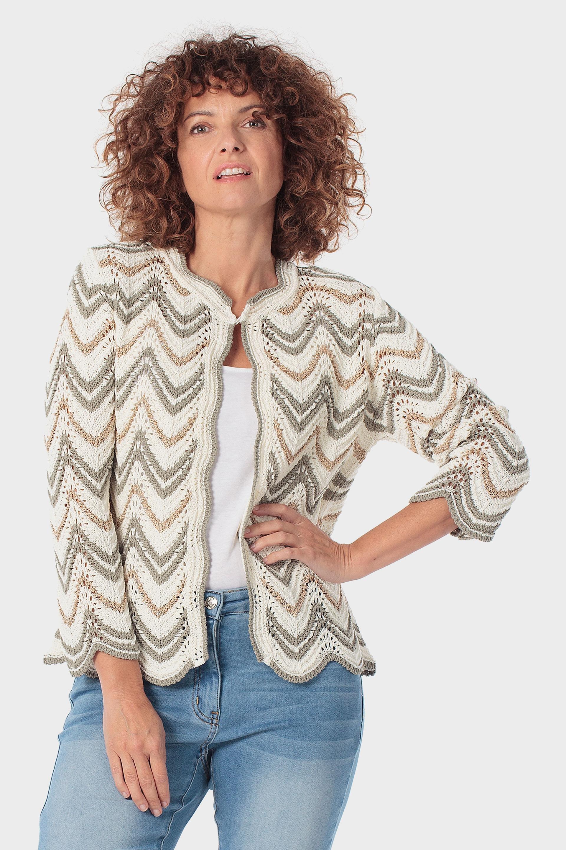 Beige Sequins Jacket, 3701_155, large image number 0