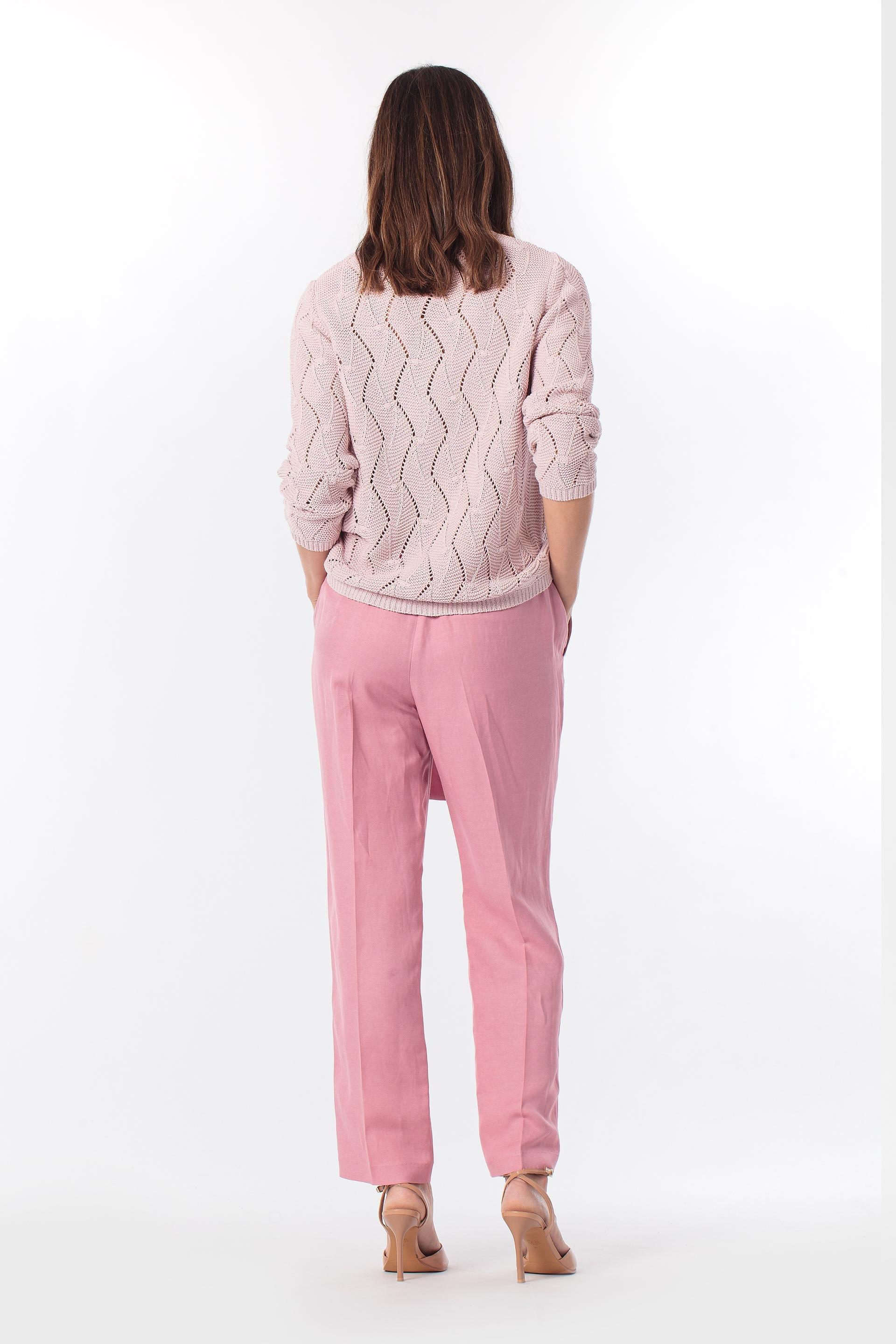 سترة وردية بتصميم مفرغ, Pink, large image number 3