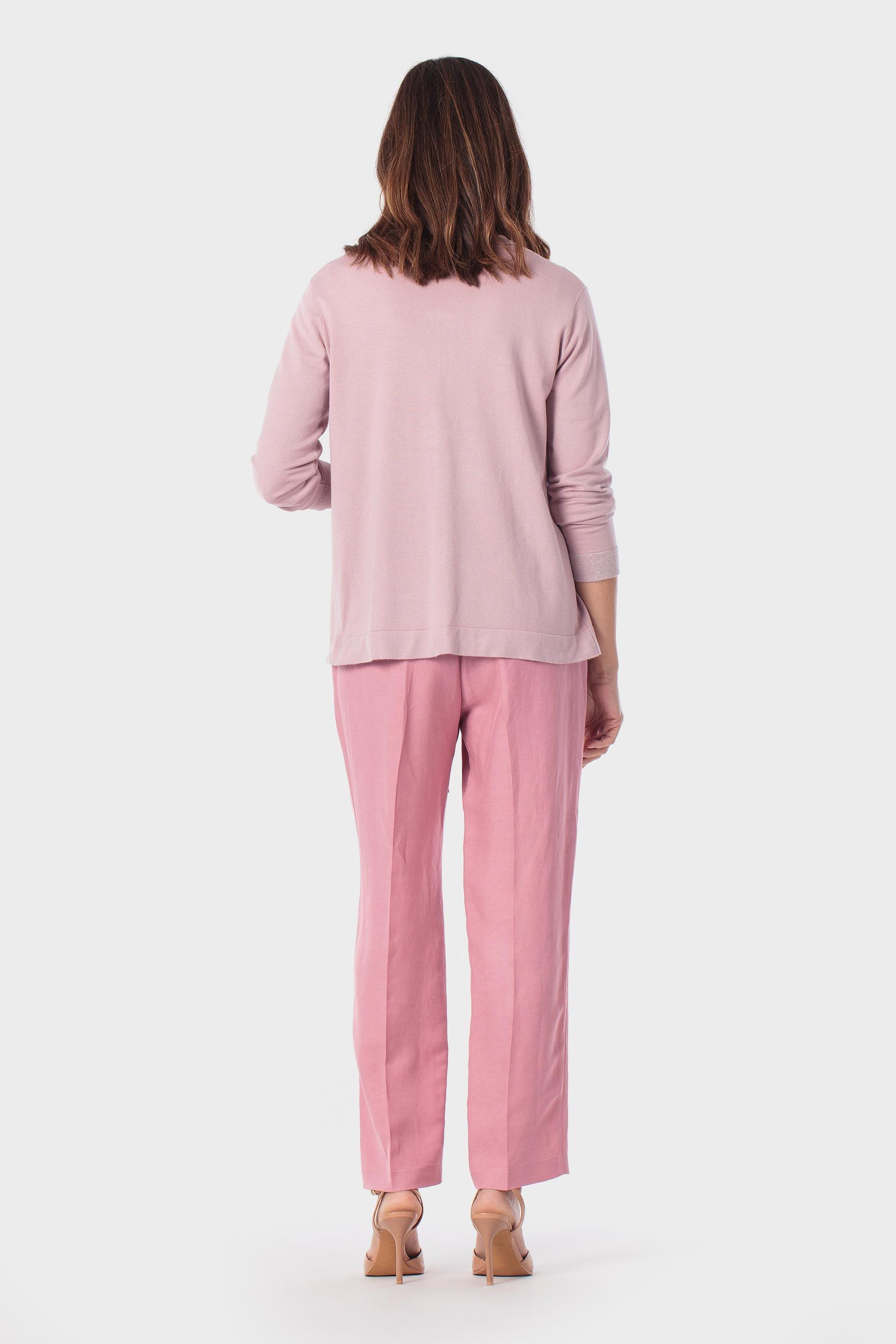 جاكيت وردي بخيوط معدنية, Pink, large image number 3