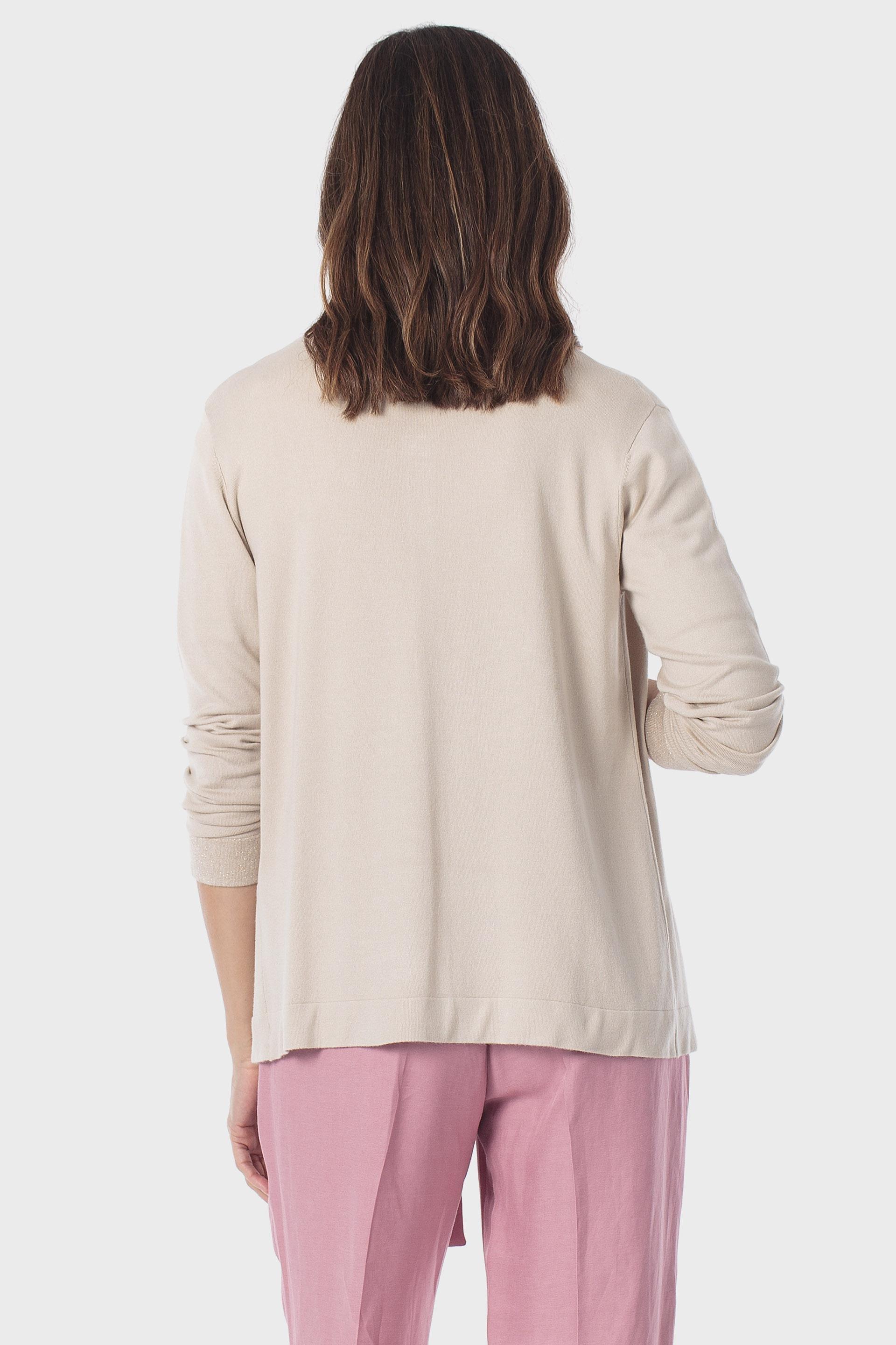 Pink Metallic Thread Jacket, Beige, medium