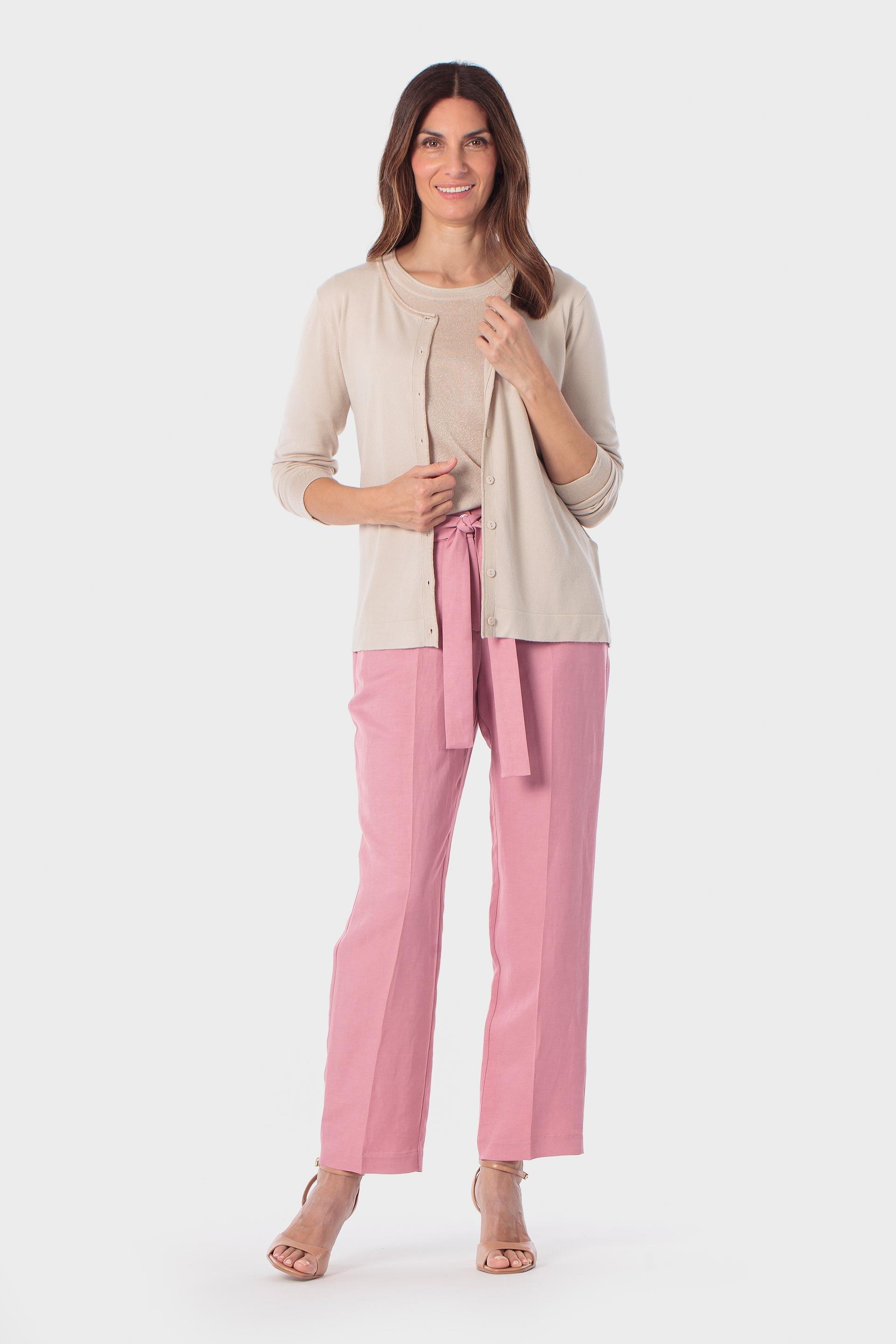 Pink Metallic Thread Jacket, Beige, medium
