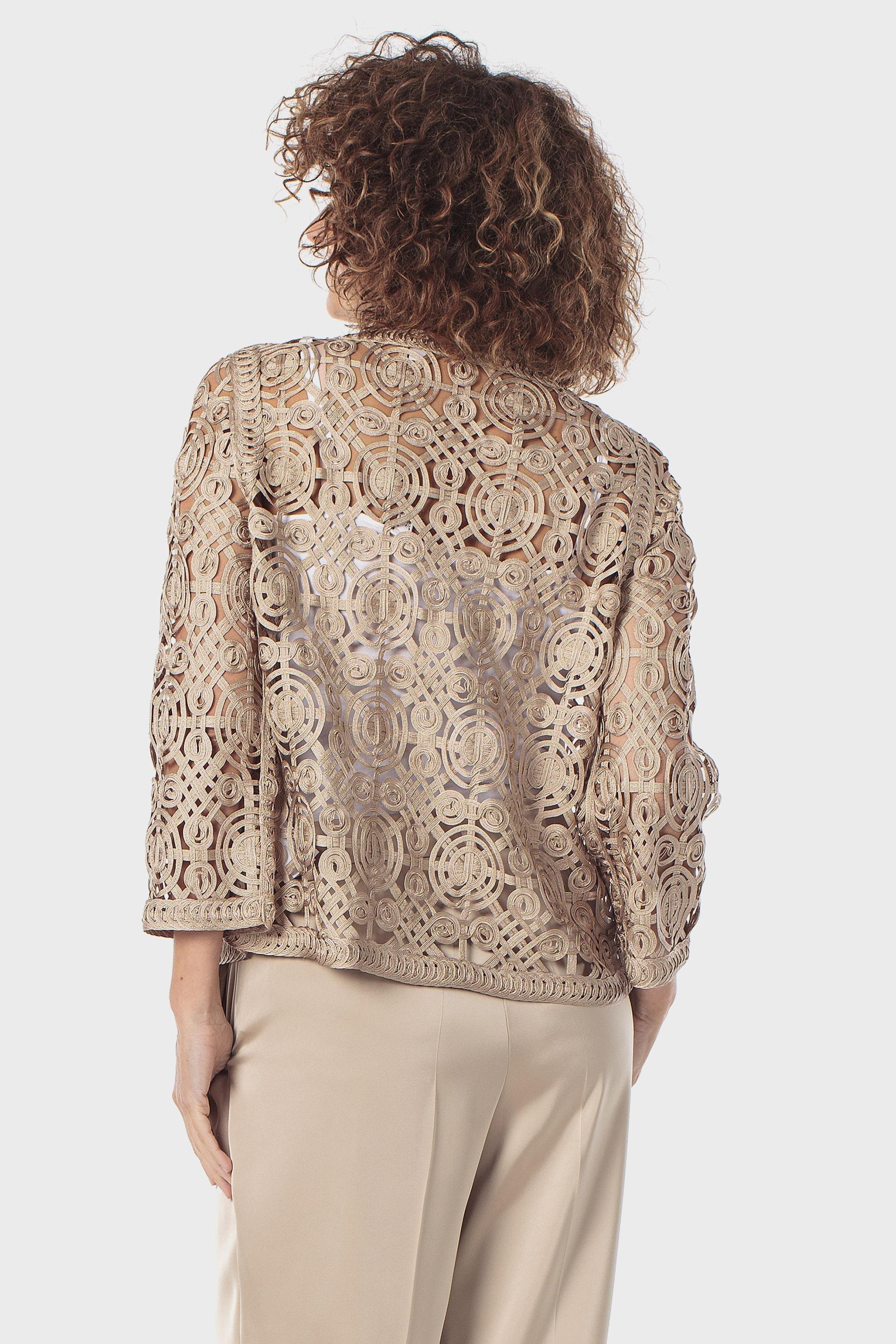 جاكيت بيج بنقشة فانتازي, Beige Sand, large image number 2