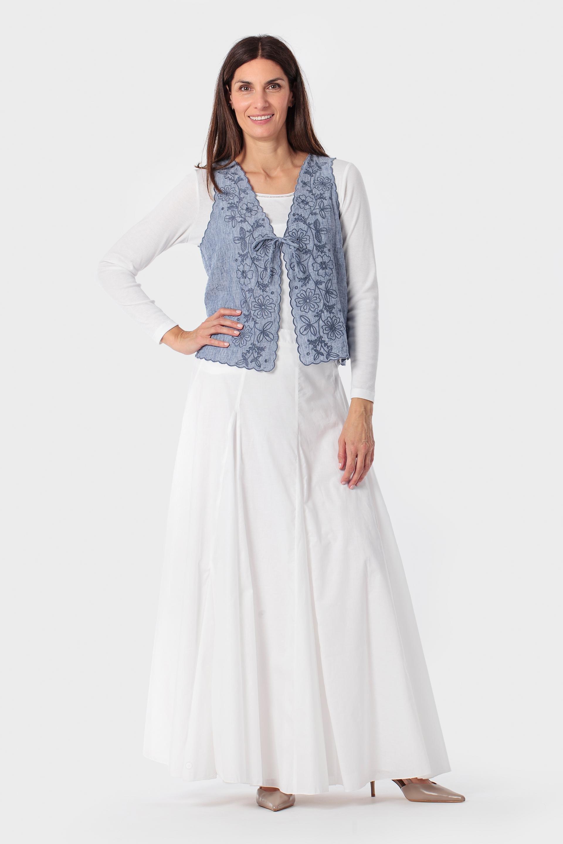 White Long Skirt, 3701_232, large image number 0