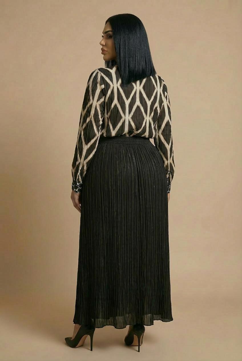 Long satin skirt, 3701_120, large image number 1