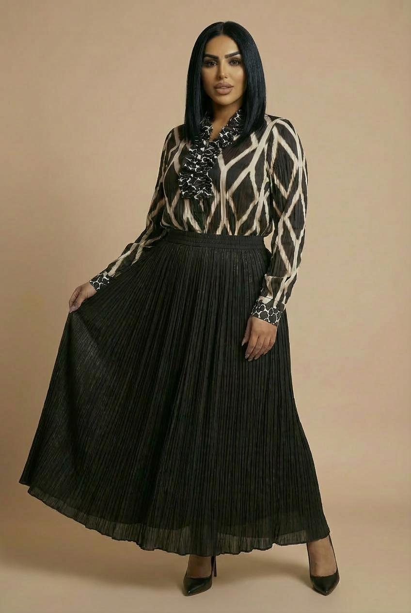 Long satin skirt, 3701_120, large image number 3