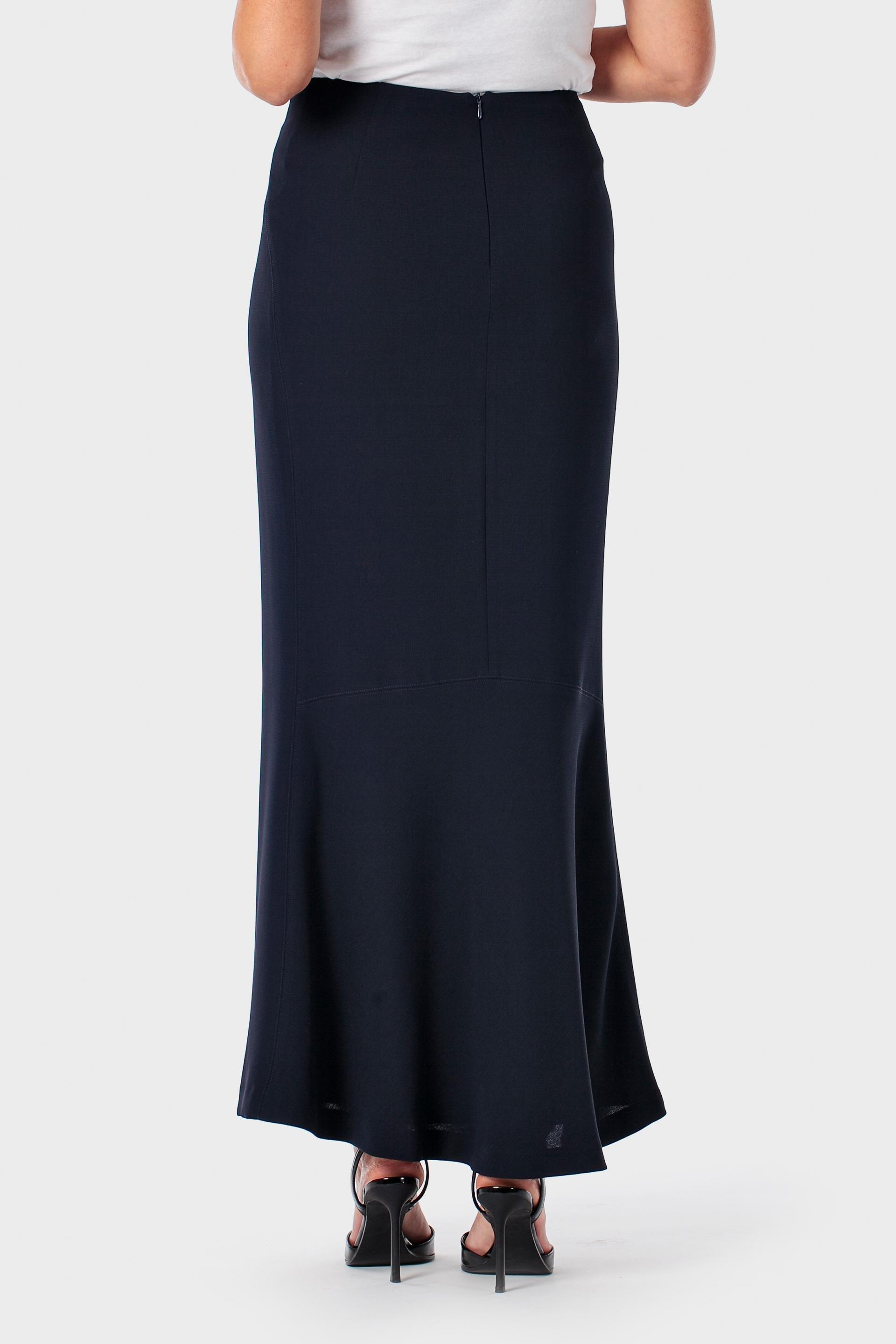 Navy Long Skirt, 3701_104, large image number 3