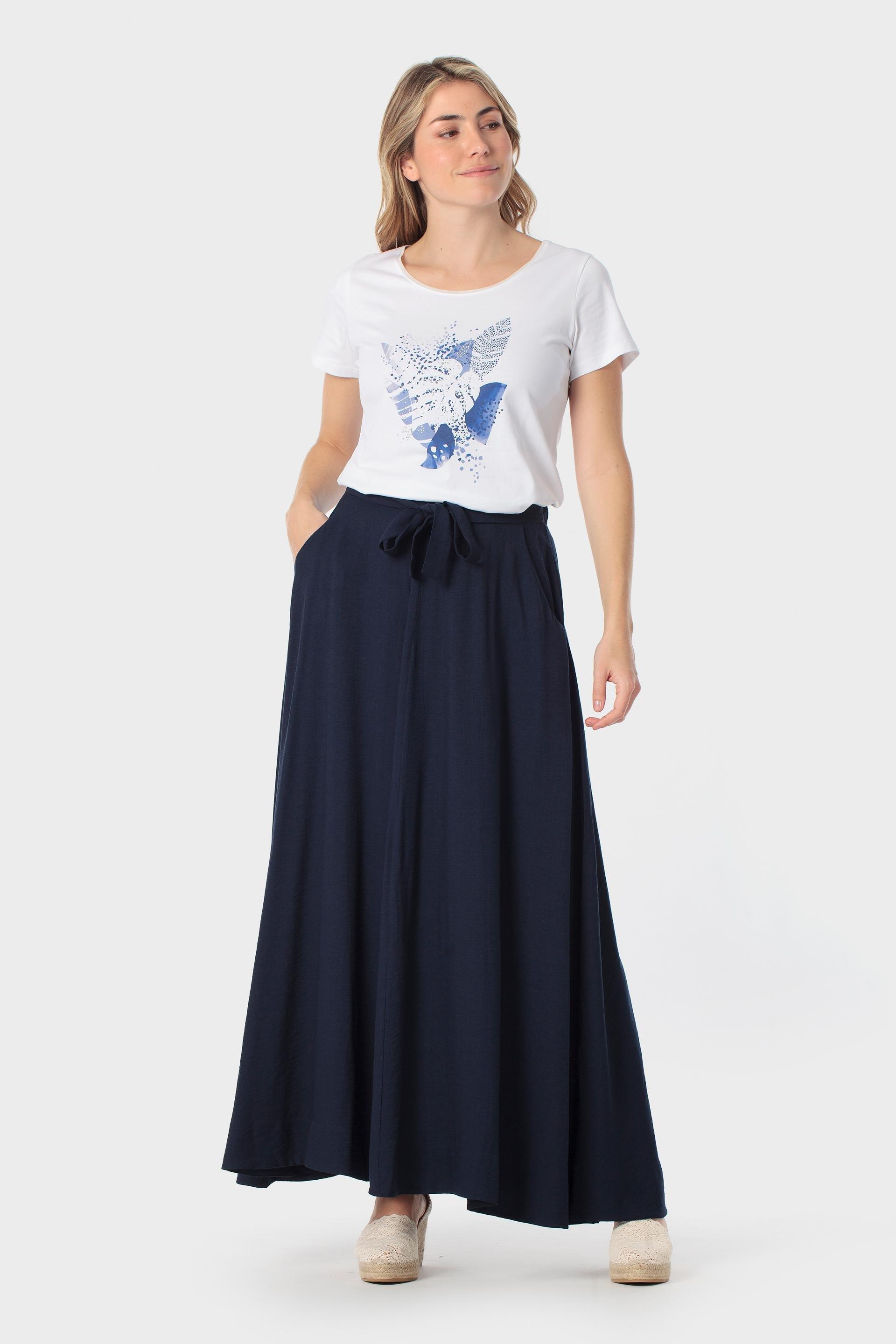 Navy Long Skirt, 3701_104, medium