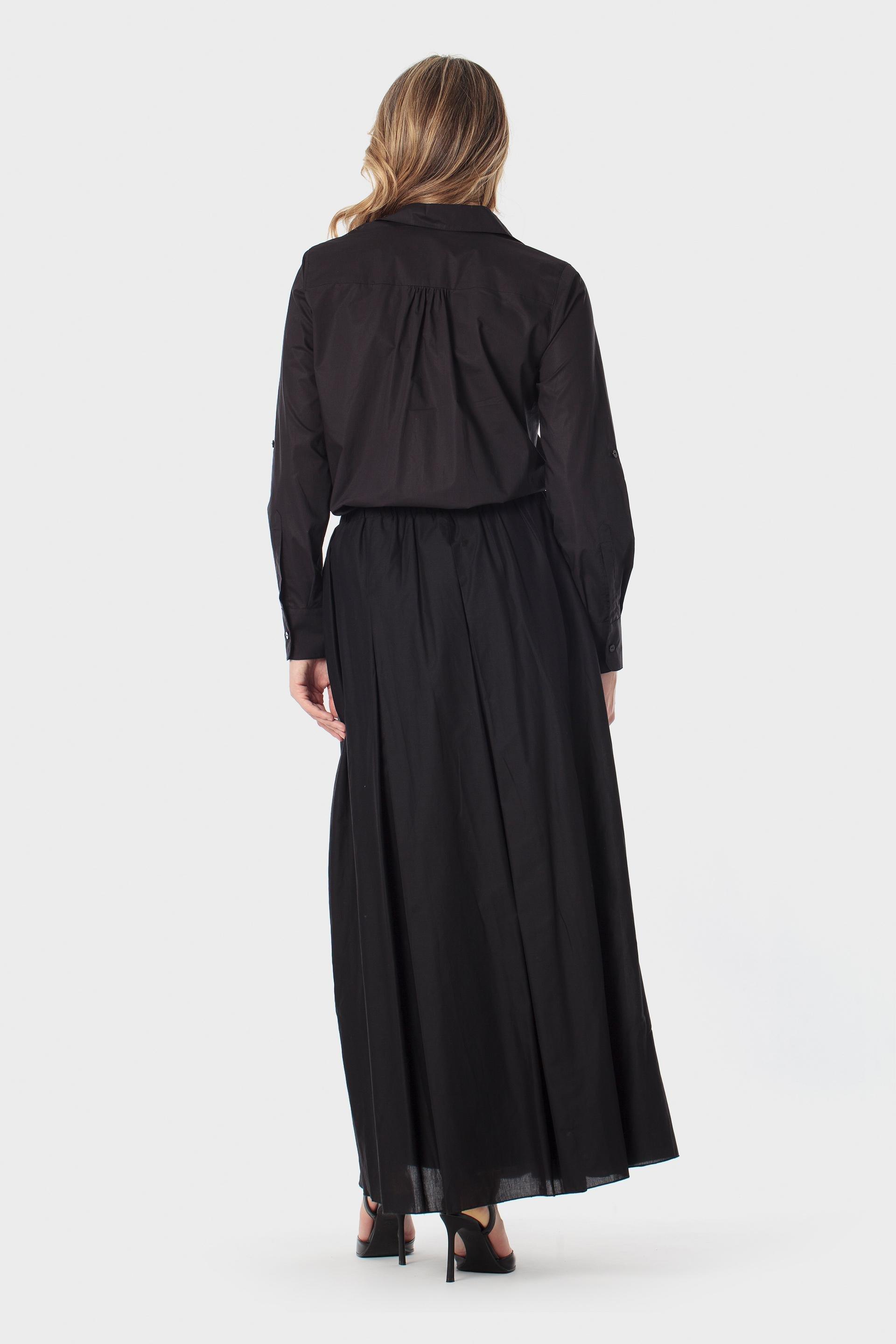 Black Long Skirt, Black, large image number 3