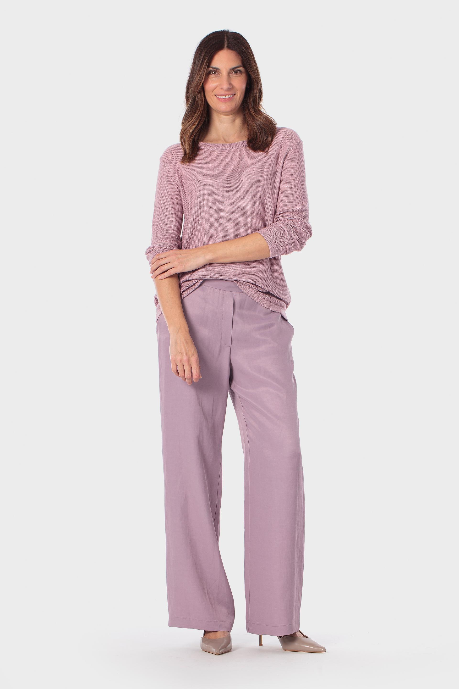 Pink Metallic Thread Sweater, Lillac Greyish, large image number 1
