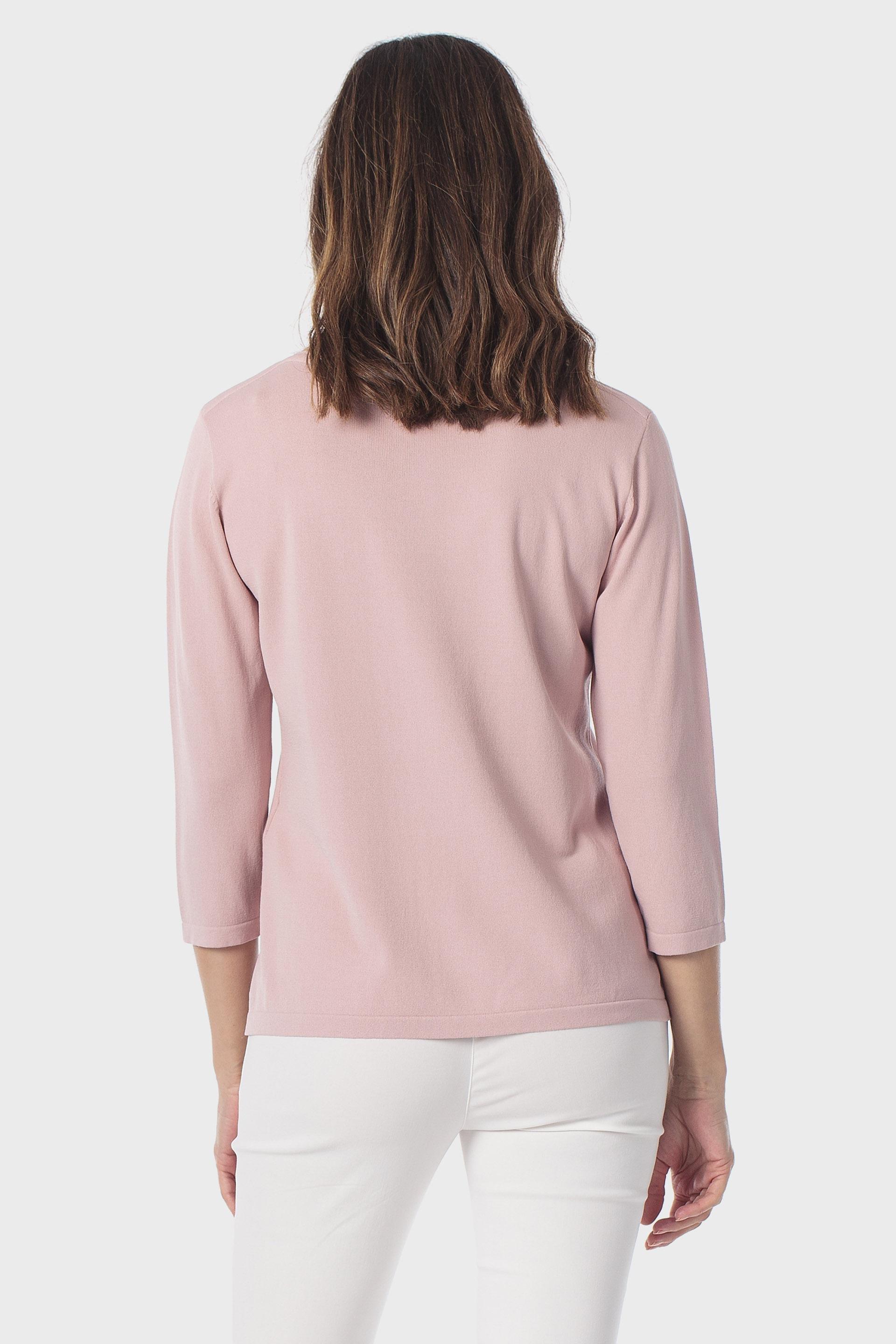 Pink Basic Sweater, 3701_237, large image number 2