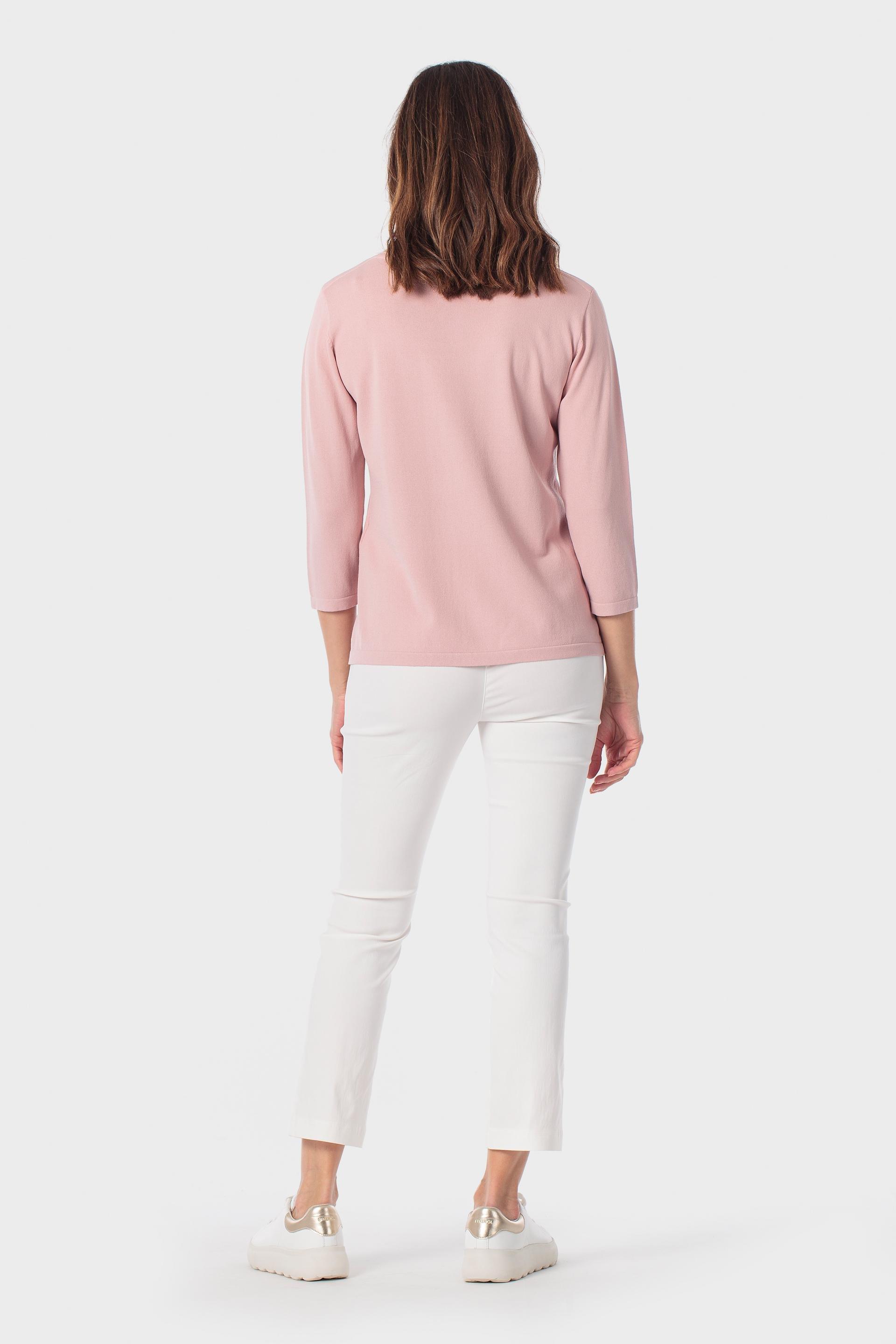 Pink Basic Sweater, Pink Nude, large image number 3