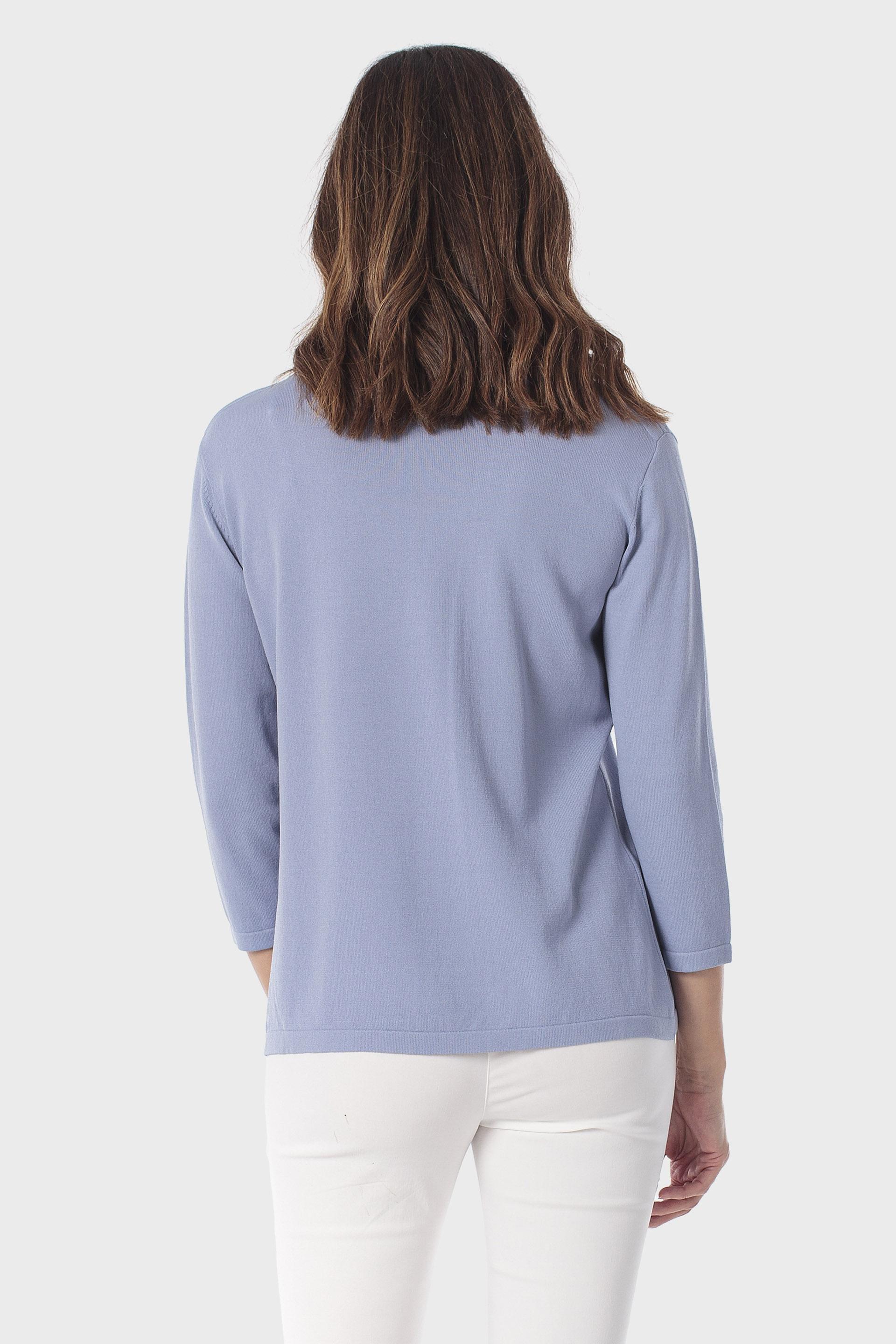 كنزة زرقاء أساسية, 3701_272, large image number 2