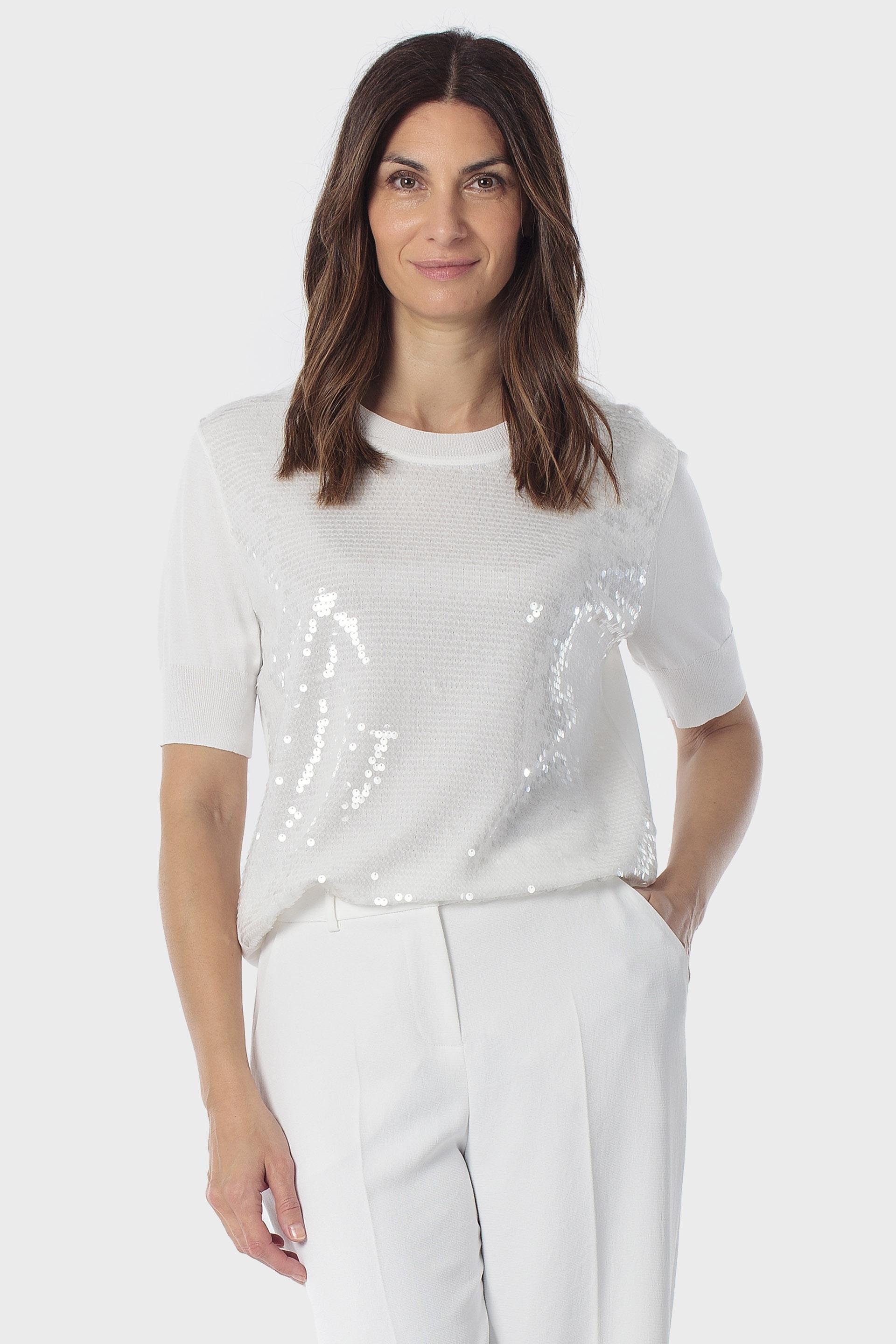 White Sequins Sweater, 3701_232, large image number 0