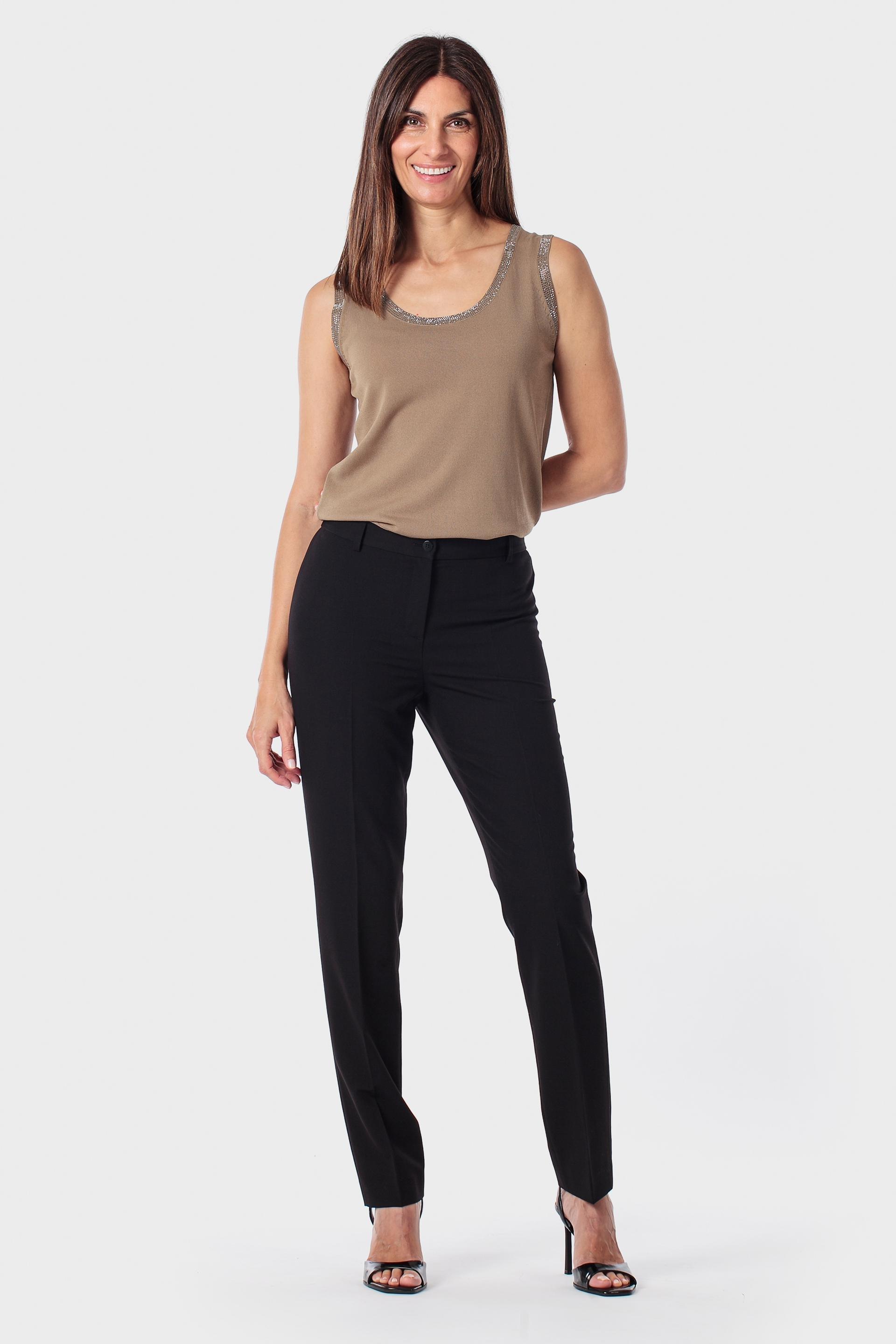 Brown Sleeveless Top, Green Khaki, large image number 1