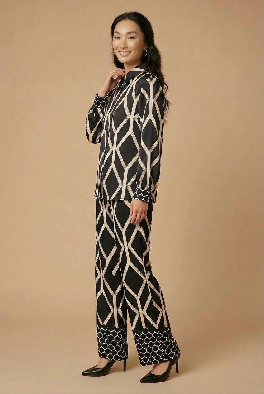 بنطال مطبع أسود, 3701_120, large image number 4