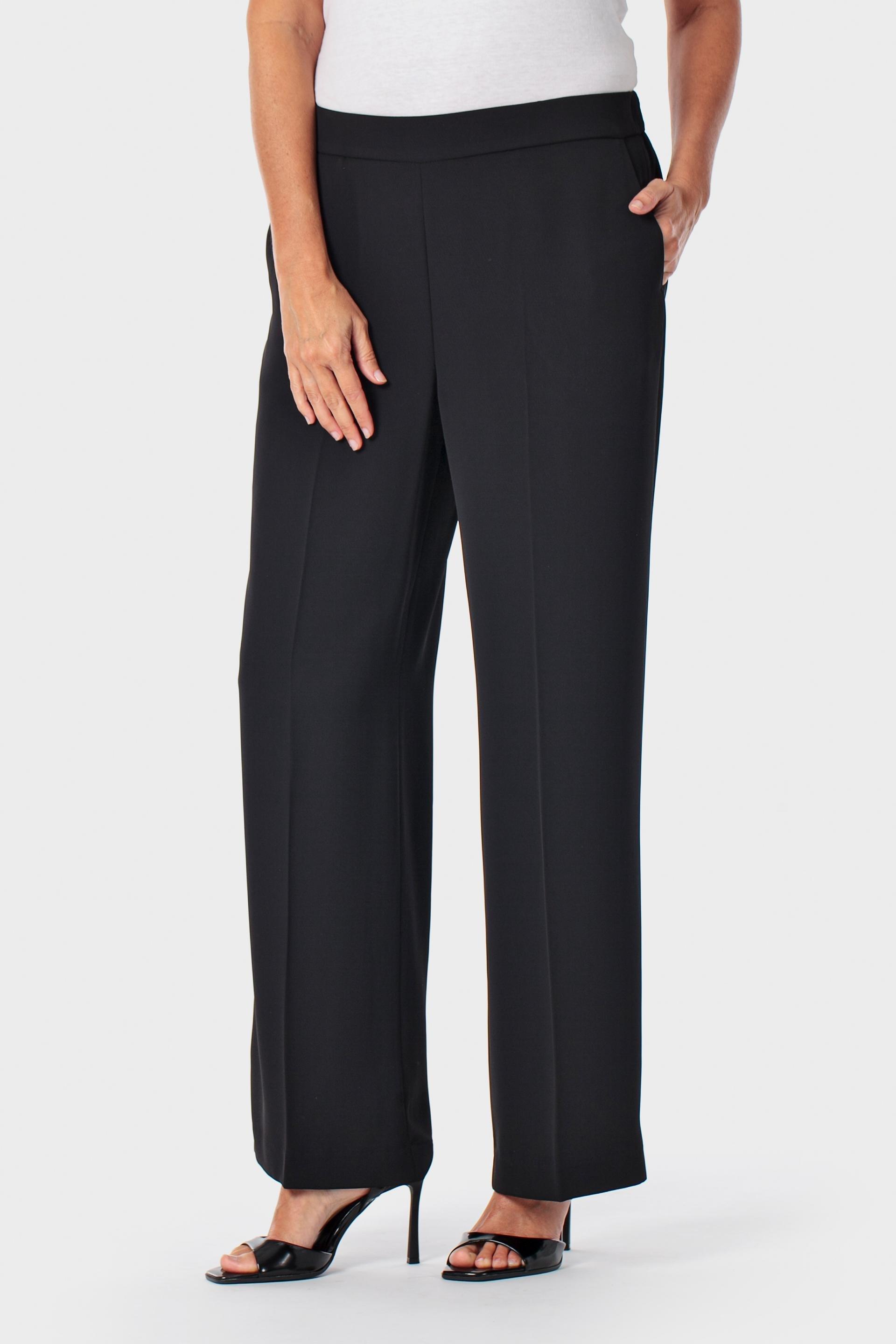 Black Elastic Trousers, 3701_120, large image number 0