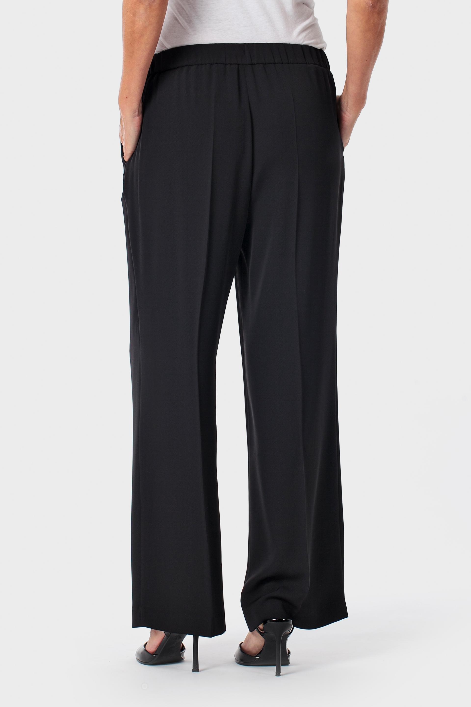 Black Elastic Trousers, 3701_120, large image number 2