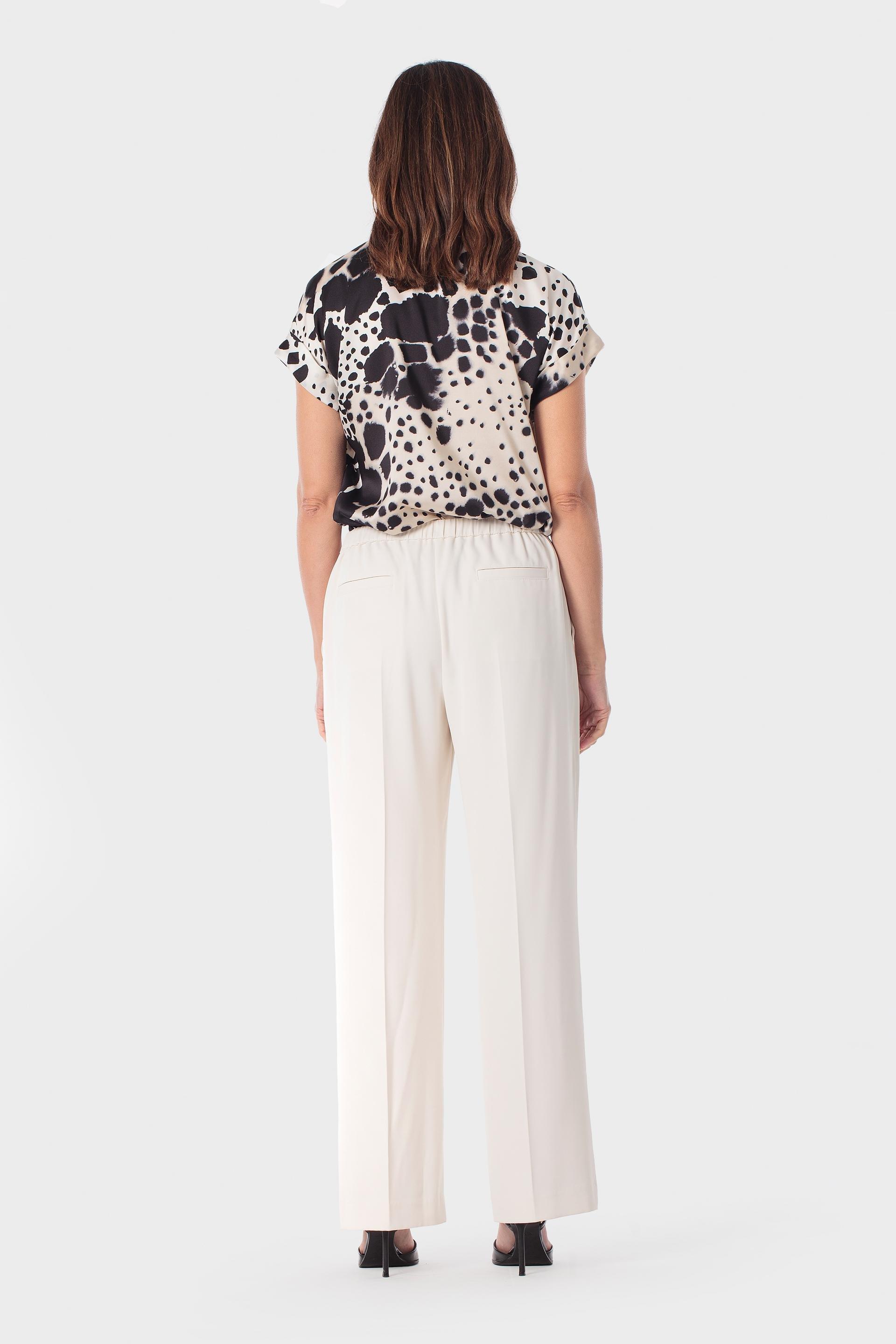 Cream Wide Trousers, White Off White, large image number 5