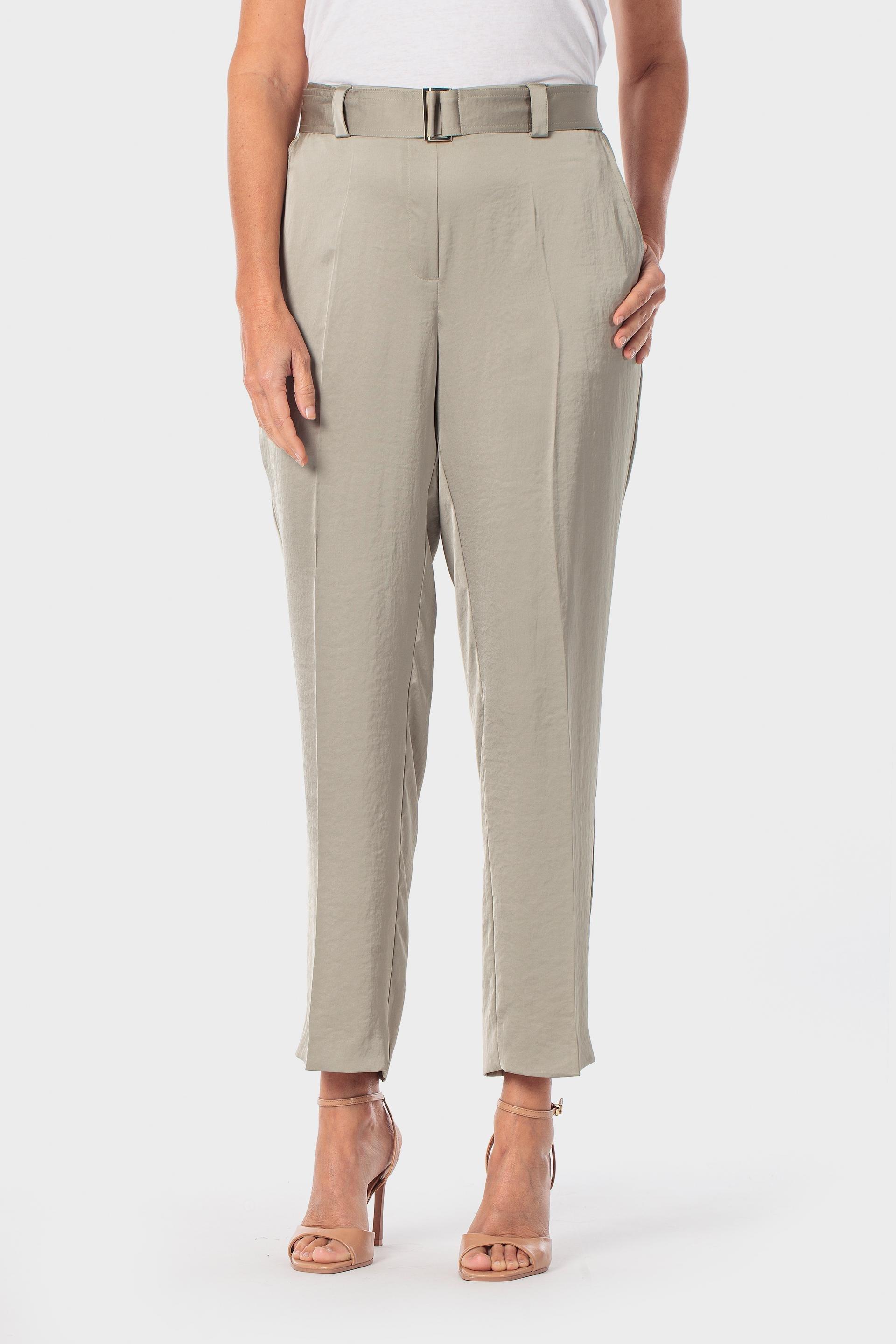 Green Satin Trousers, 3701_285, large image number 2