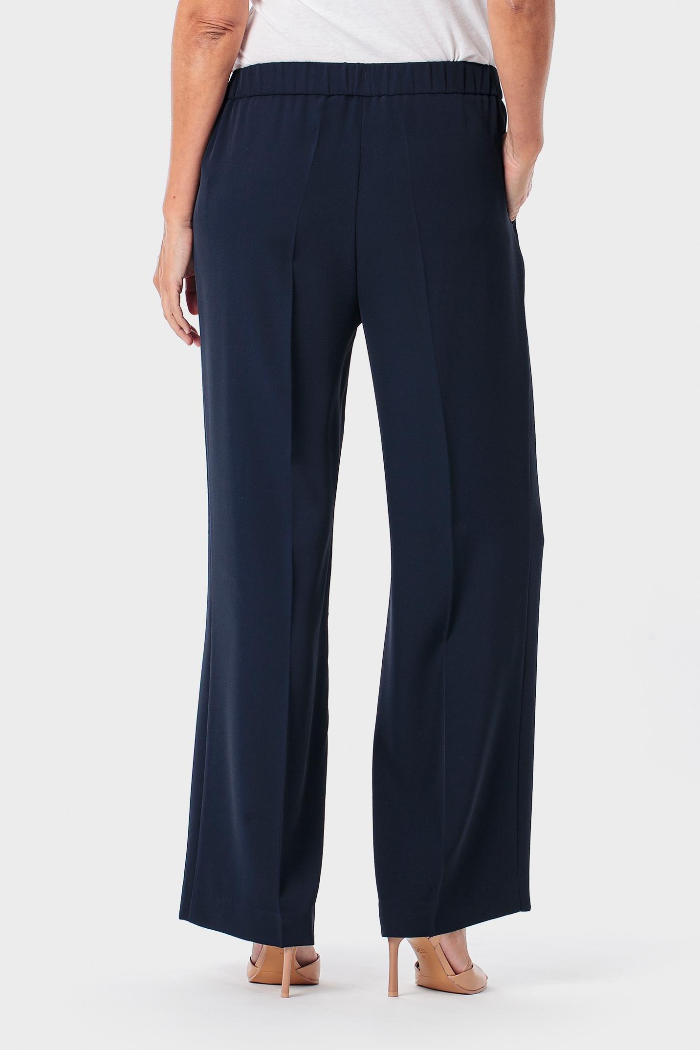 بنطال بخصر مطاطي كحلي, Blue Navy, large image number 2