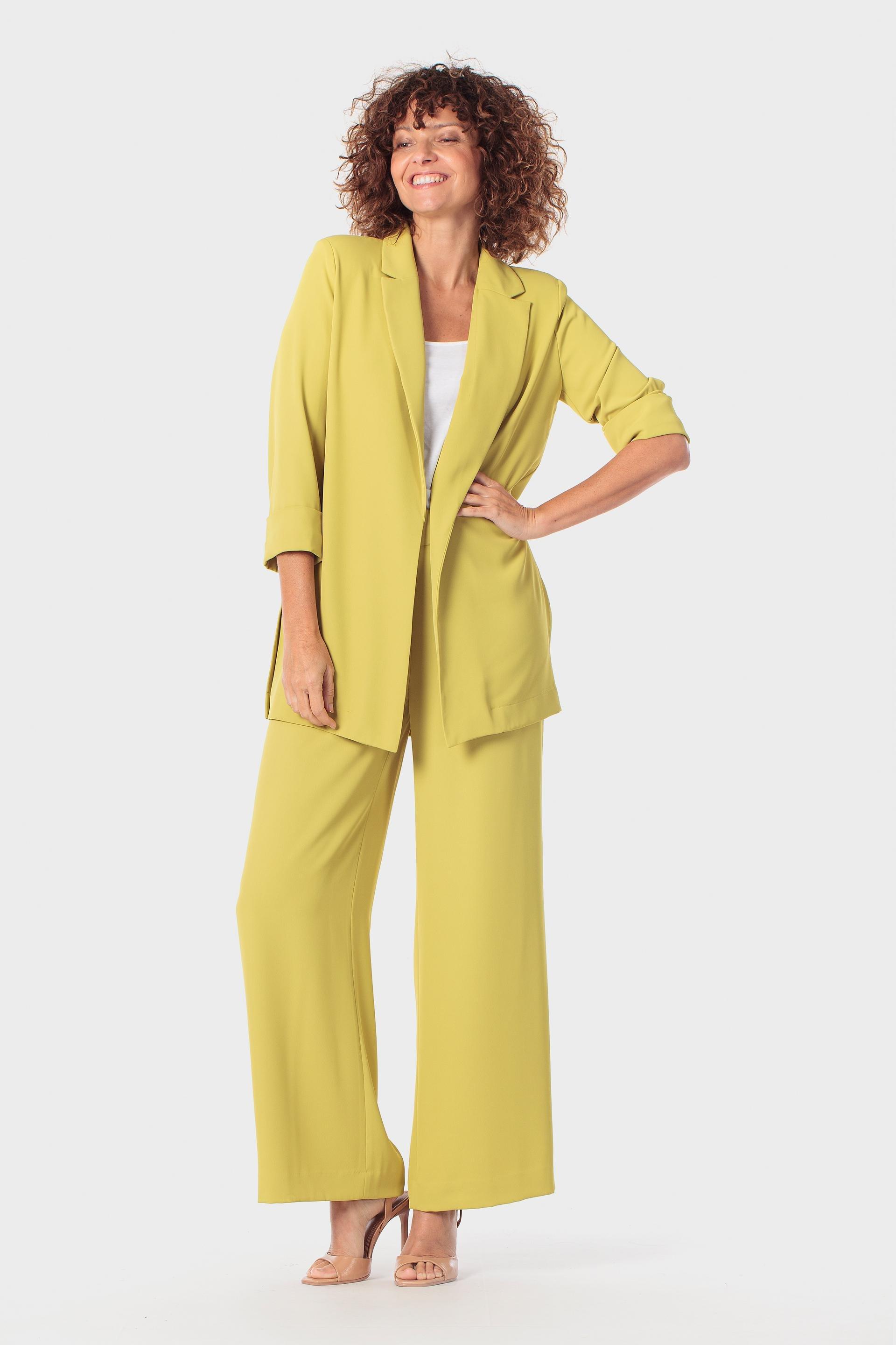 Wide-Leg Elastic Waist Trousers, 3701_398, large image number 0