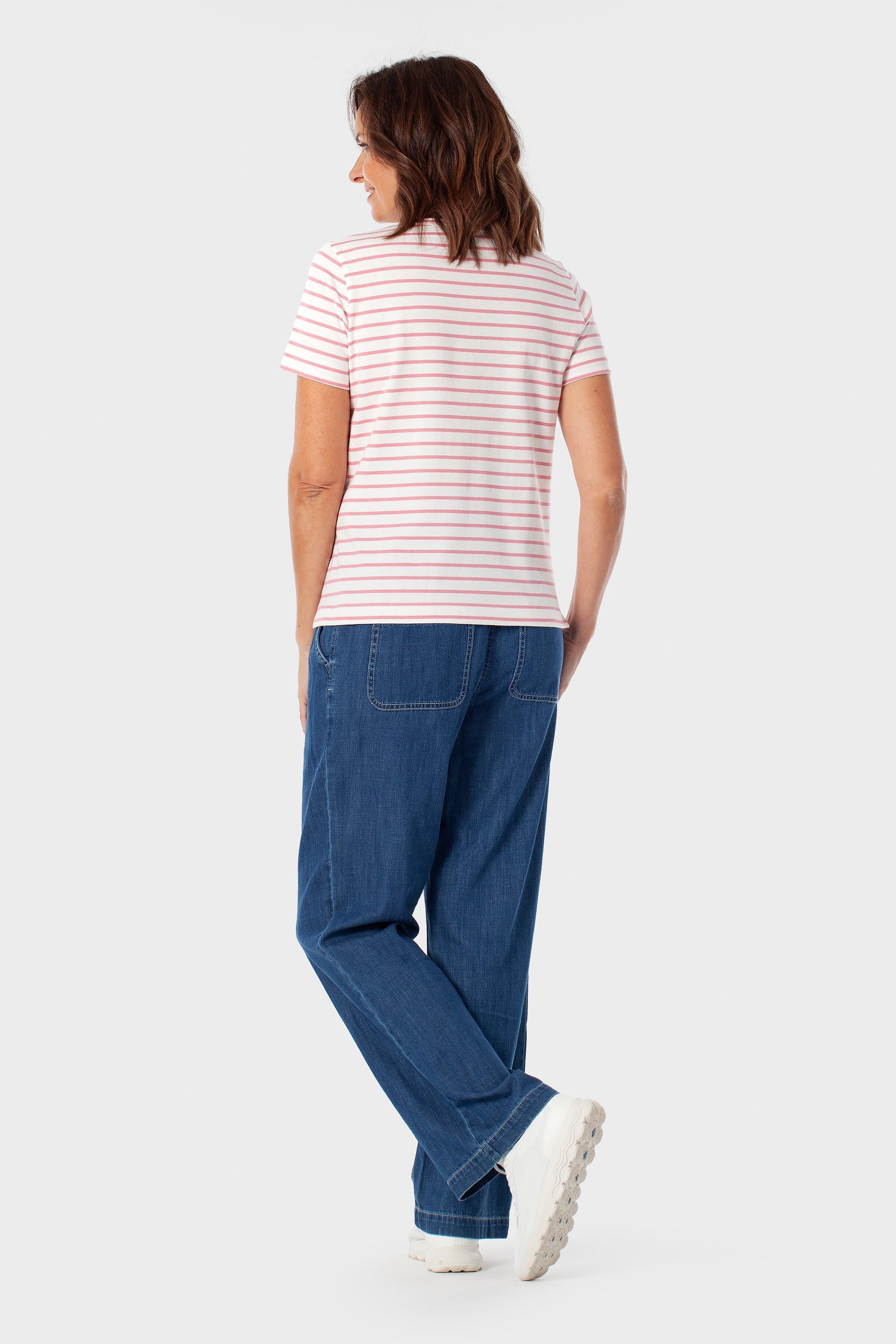 Wide-Leg Denim Trousers, 3701_396, large image number 1