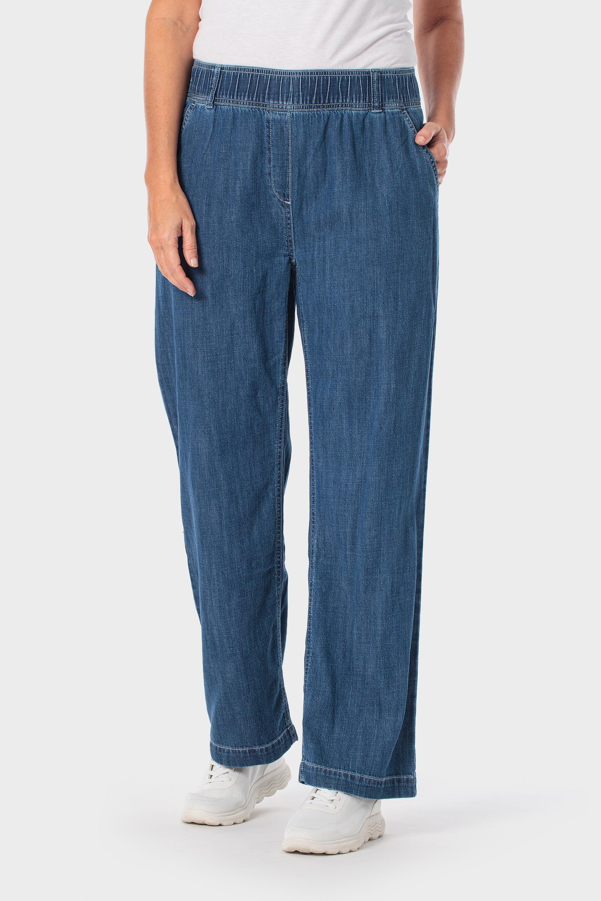 Wide-Leg Denim Trousers, 3701_396, large image number 2