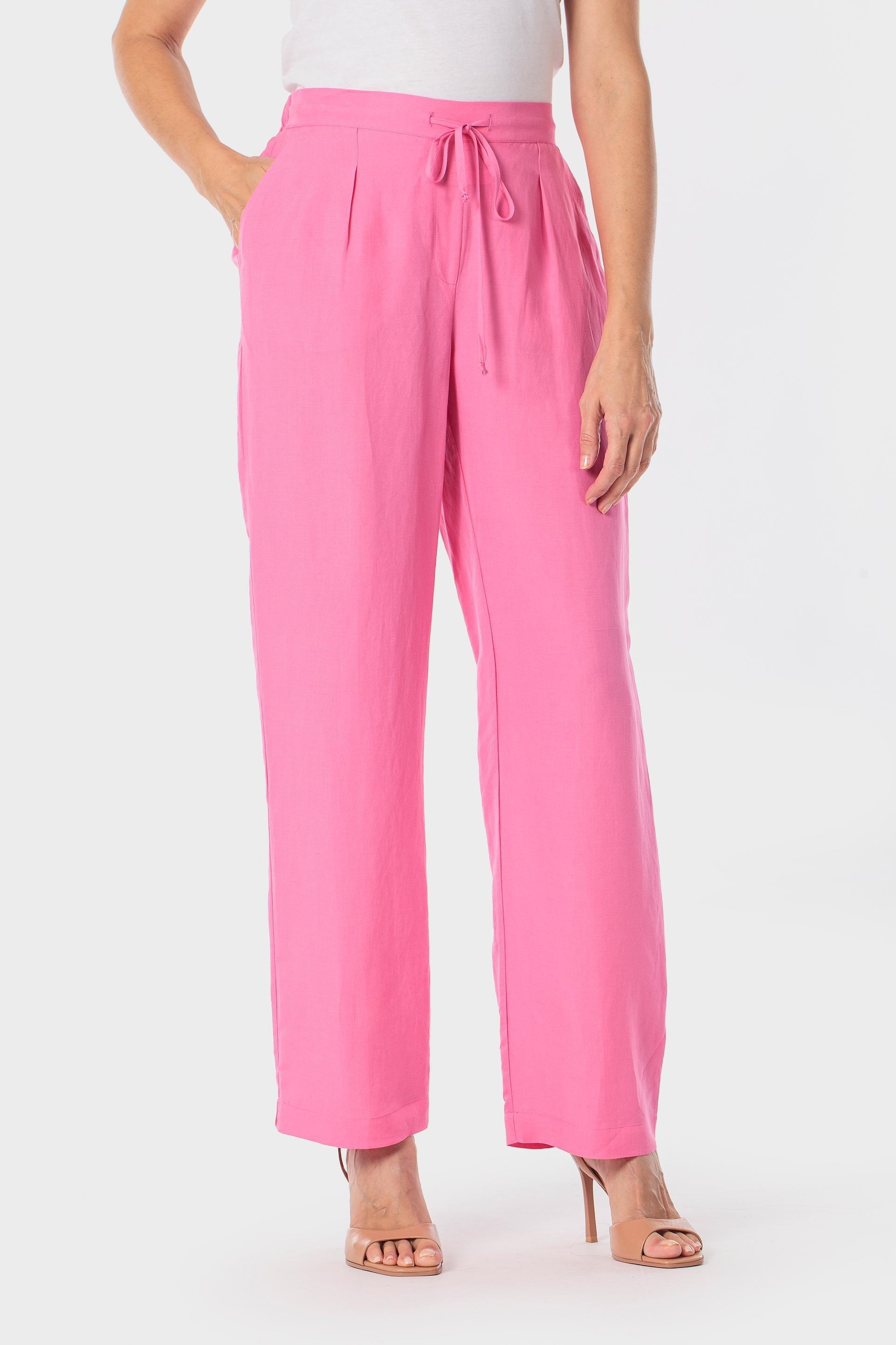 بنطال بخصر مطاطي، وردي, Fuchsia Bouganvilla, medium
