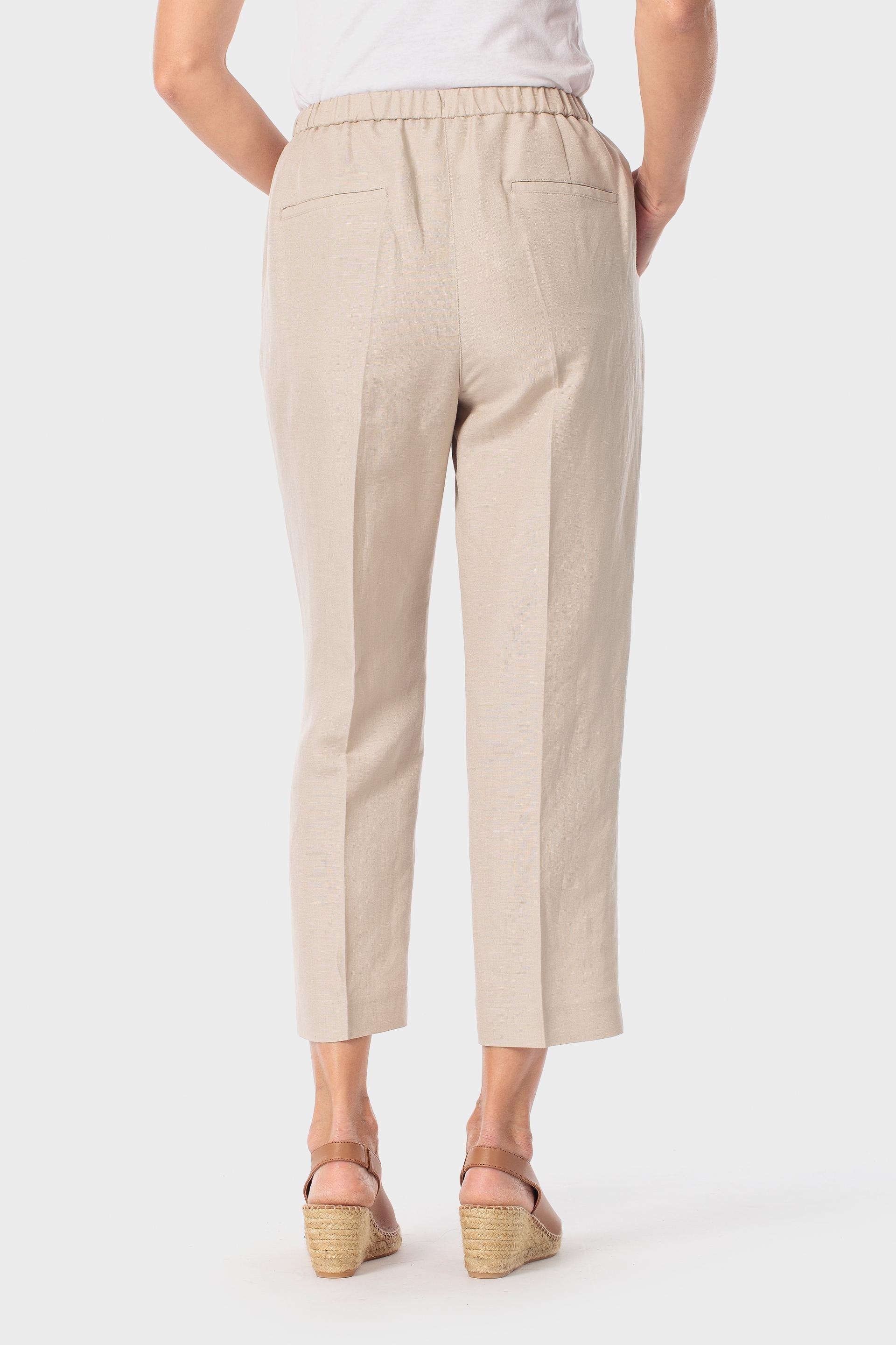 بنطال كتان بيج, Beige, large image number 3